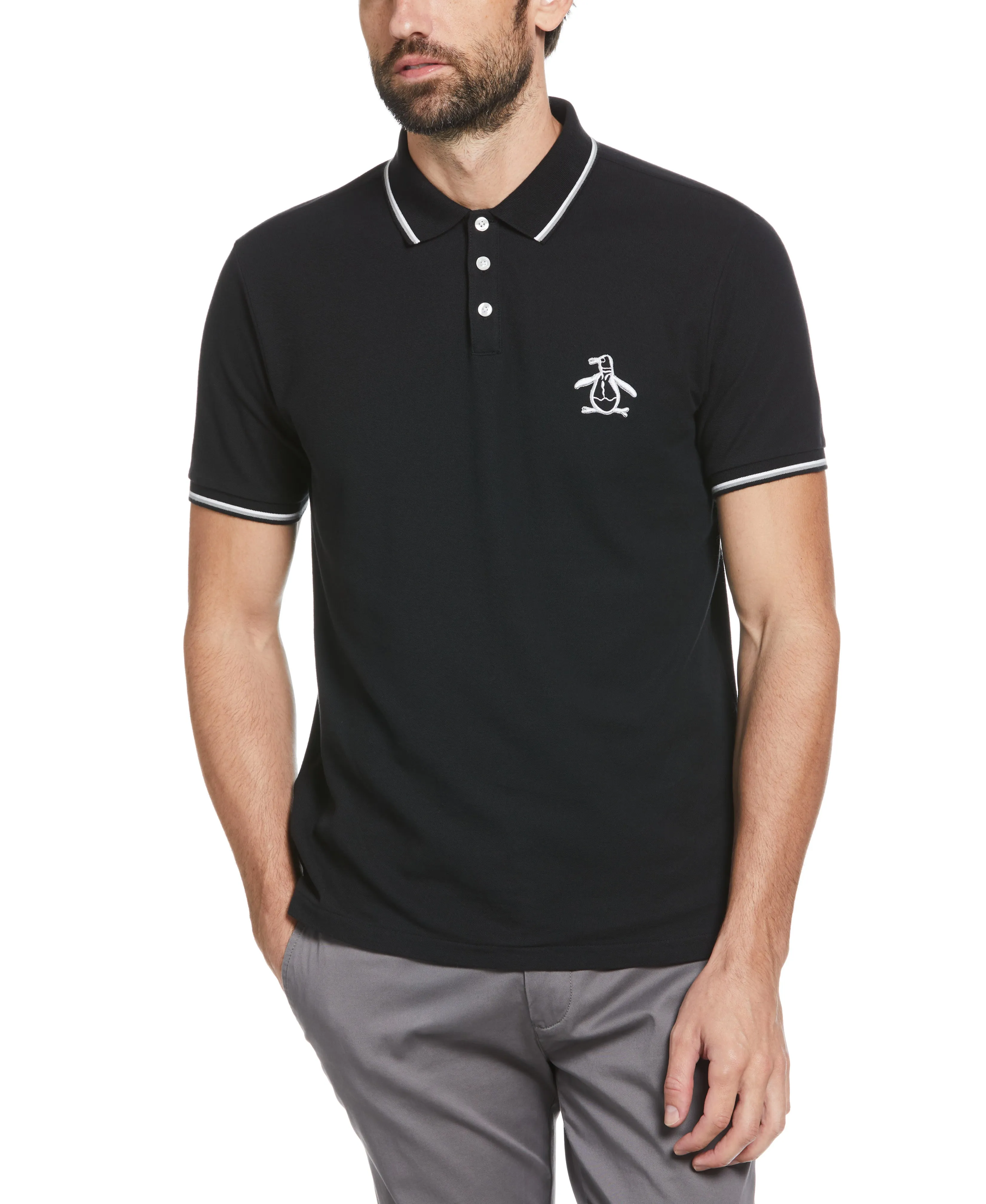 Big & Tall Mega Pete Pique Polo sold by Original Penguin