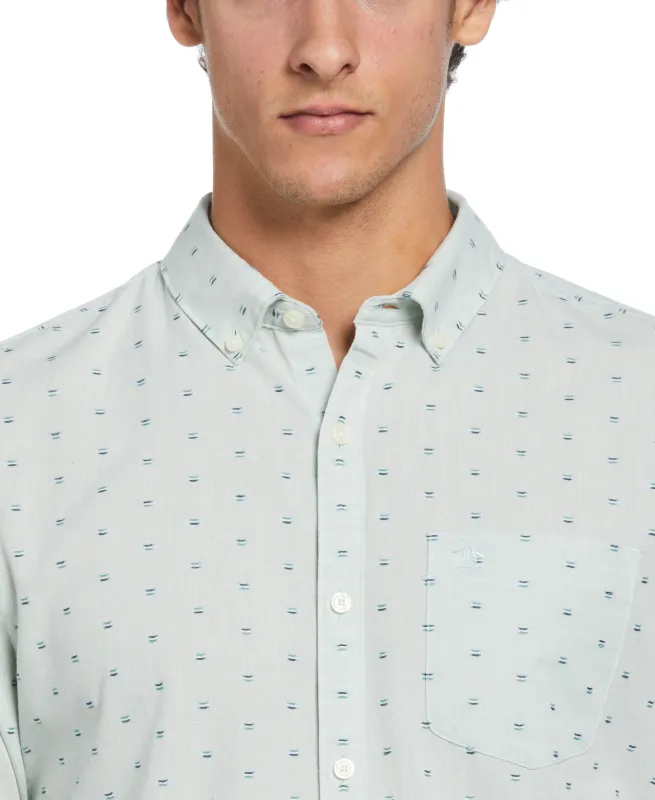 Long Sleeve Chambray Dobby Shirt sold by Original Penguin
