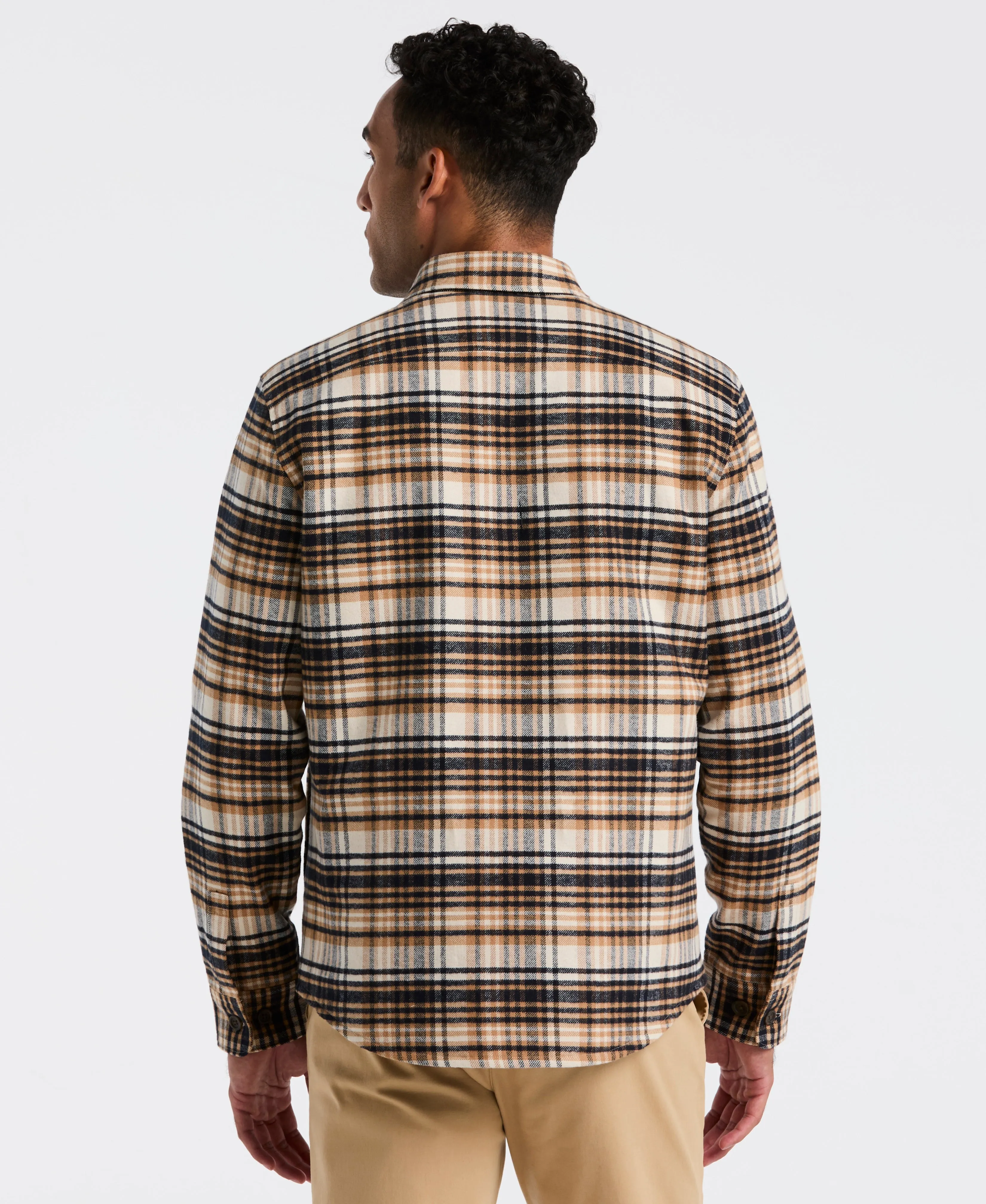 Plaid Flannel Button-Down Jacket sold by Original Penguin product image thumbnail 4