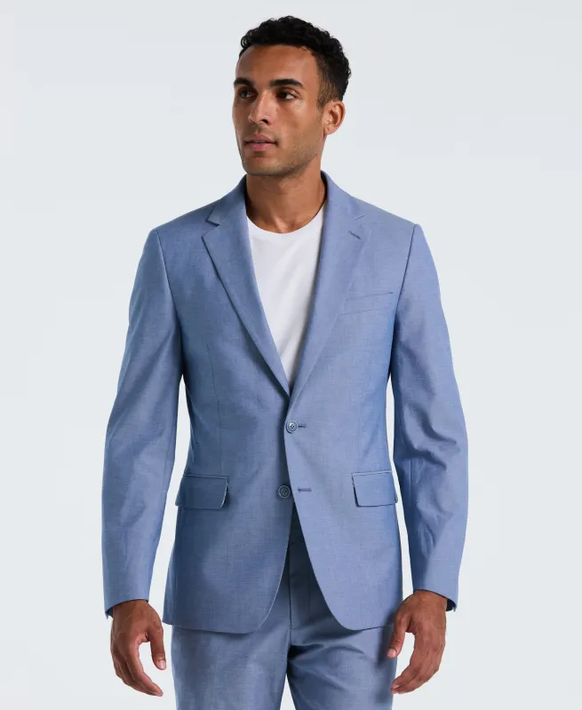 Solid Blue Suit Separate Jacket made by Original Penguin