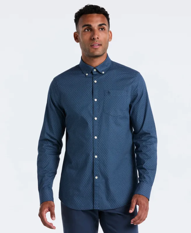 Micro Diamond Cotton Shirt sold by Original Penguin
