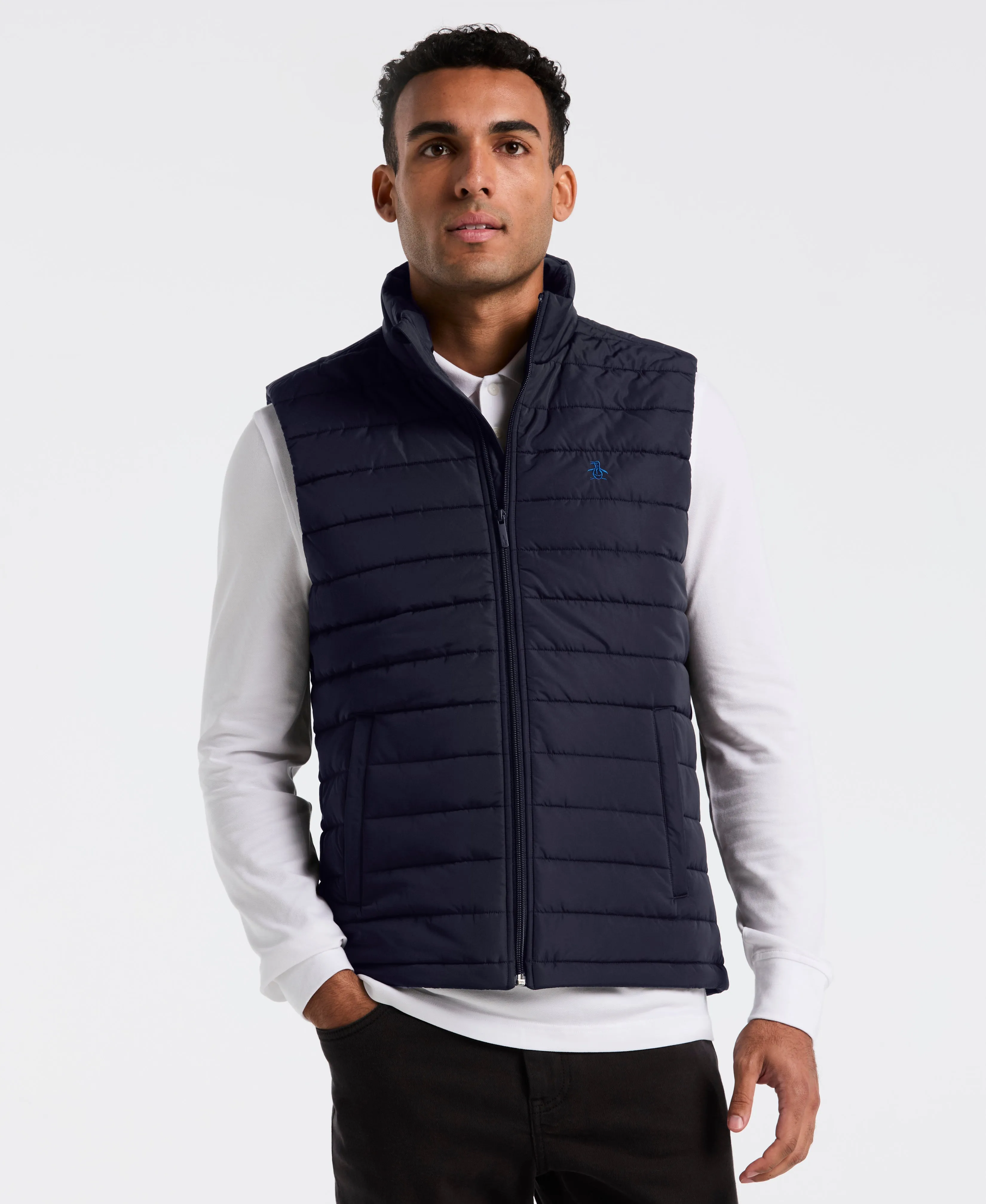 Polyfill Mock Neck Vest sold by Original Penguin
