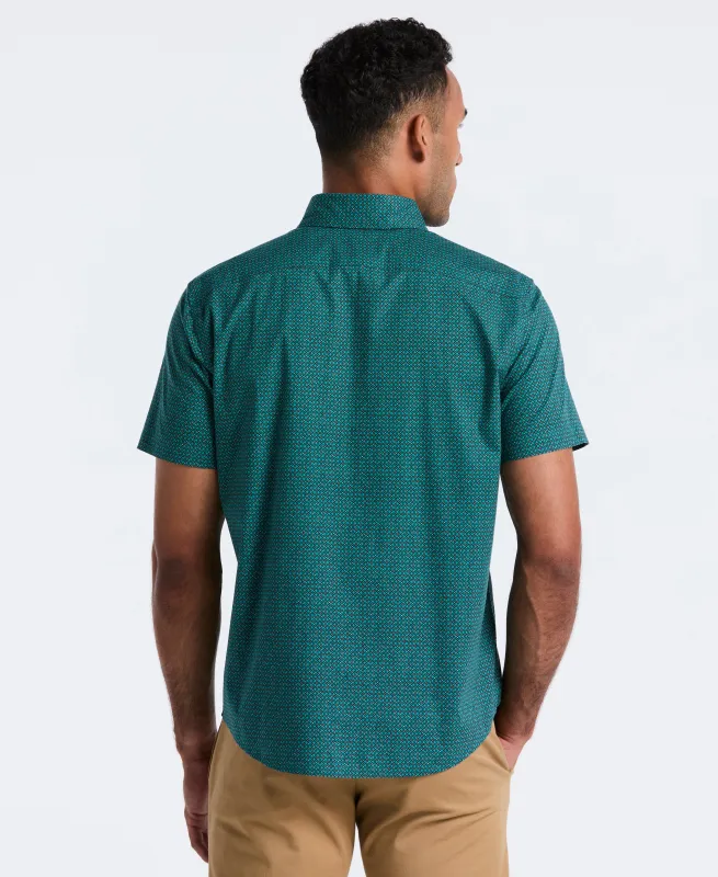 Micro Geo Print Cotton Shirt sold by Original Penguin