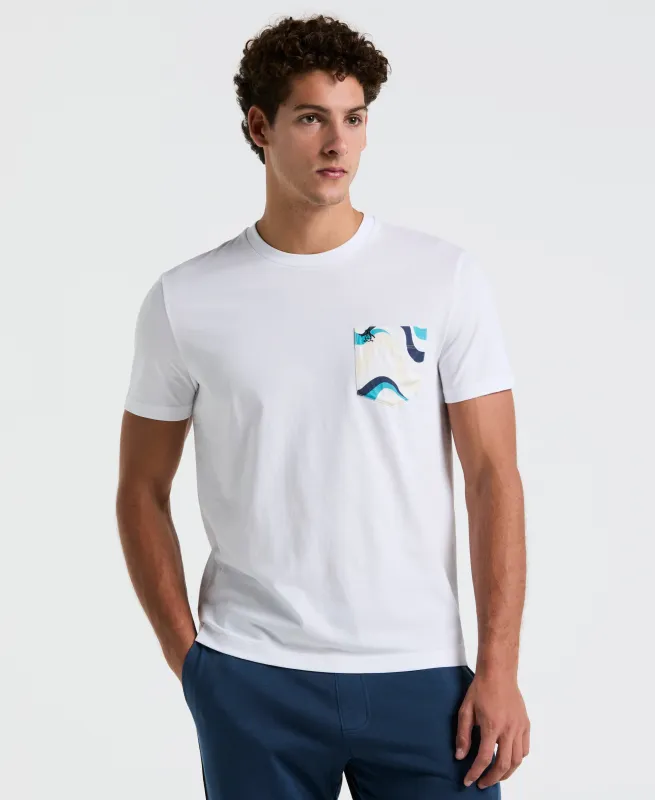 Multiwave Woven Pocket Tee made by Original Penguin