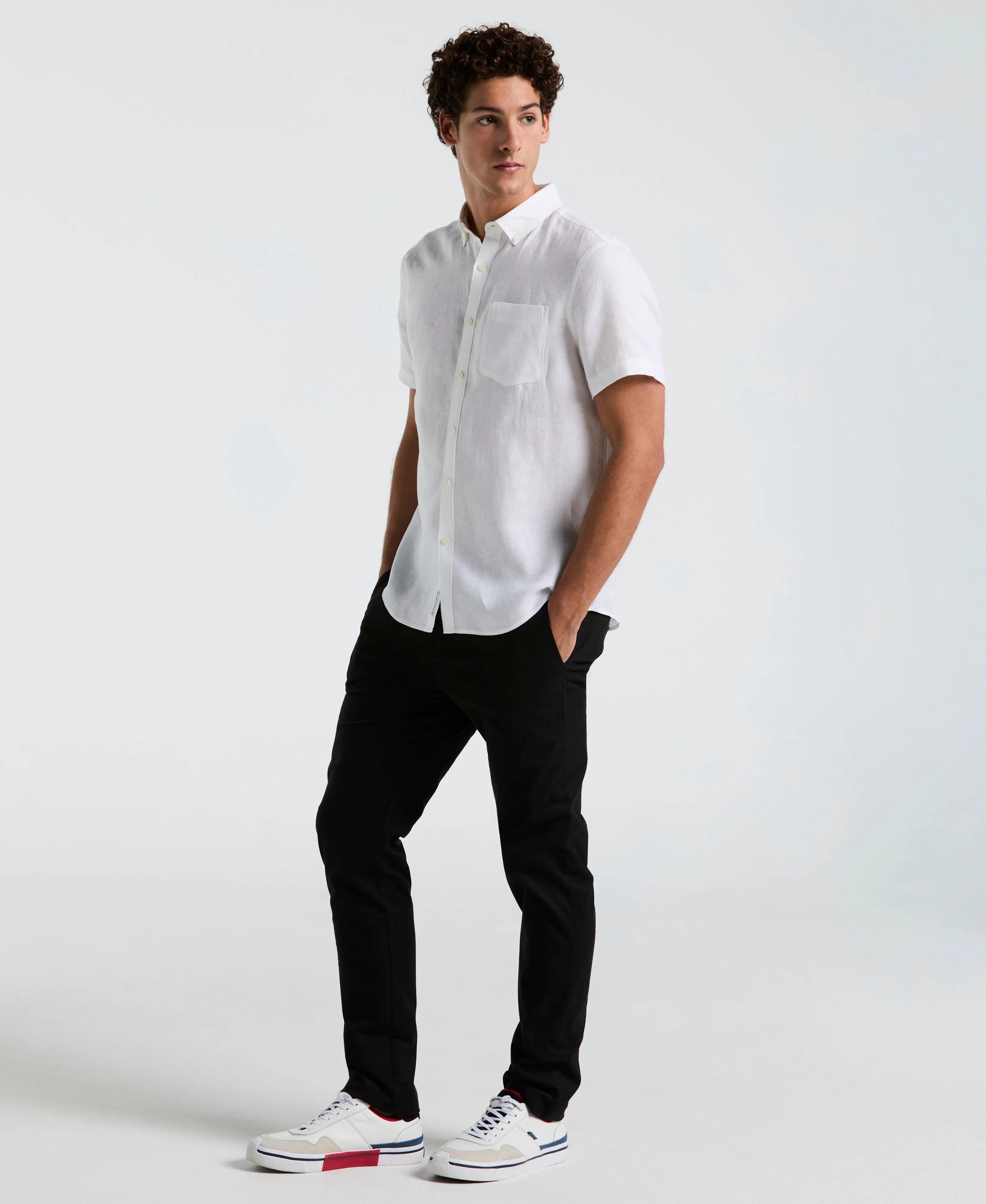 Washed Linen Pocket Shirt sold by Original Penguin product image thumbnail 4