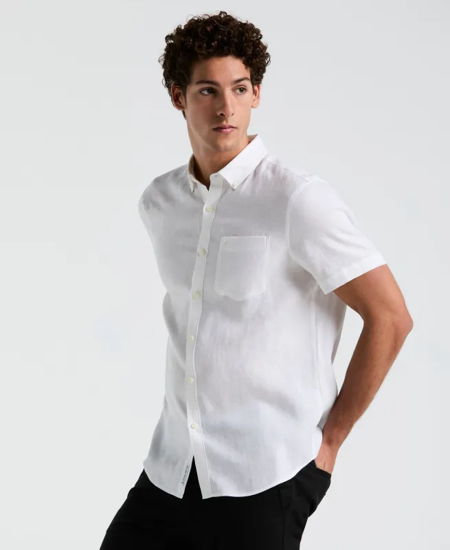 Washed Linen Pocket Shirt sold by Original Penguin
