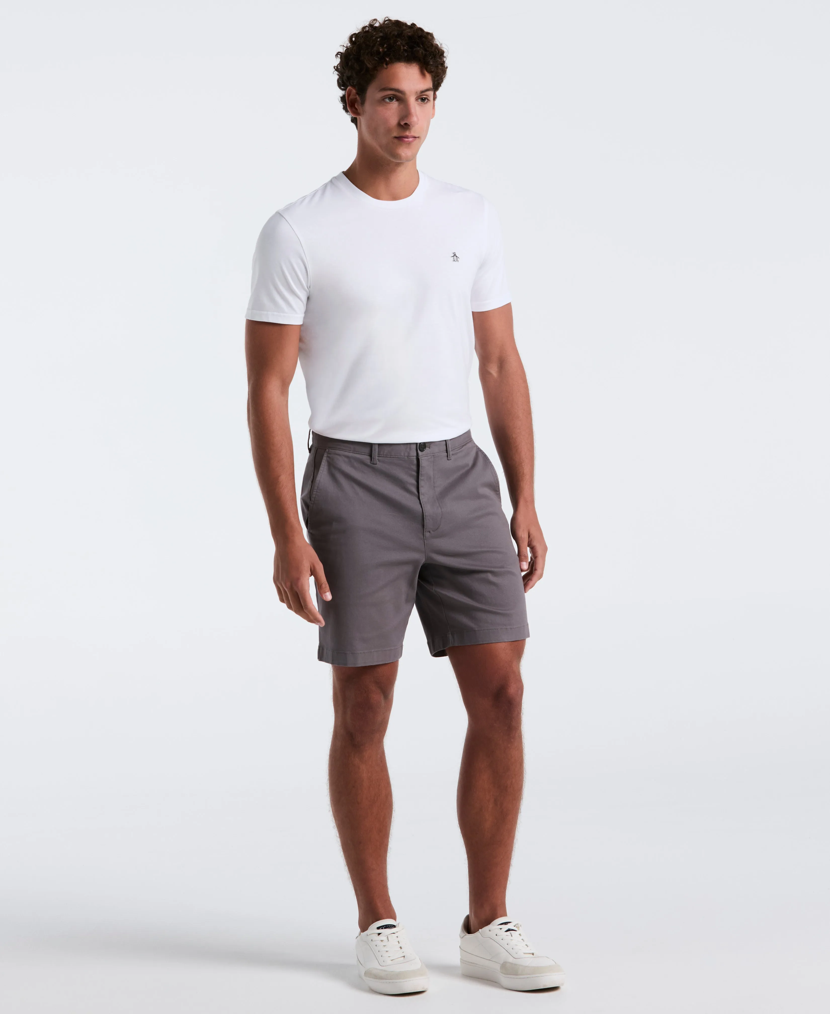 8" Stretch Twill Chino Short sold by Original Penguin