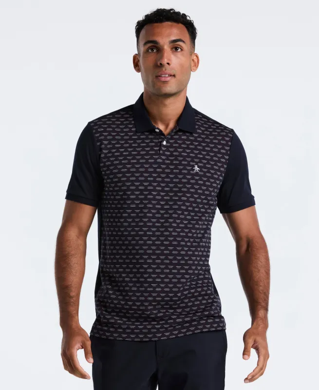 Vertical Diamond Jacquard Polo sold by Original Penguin