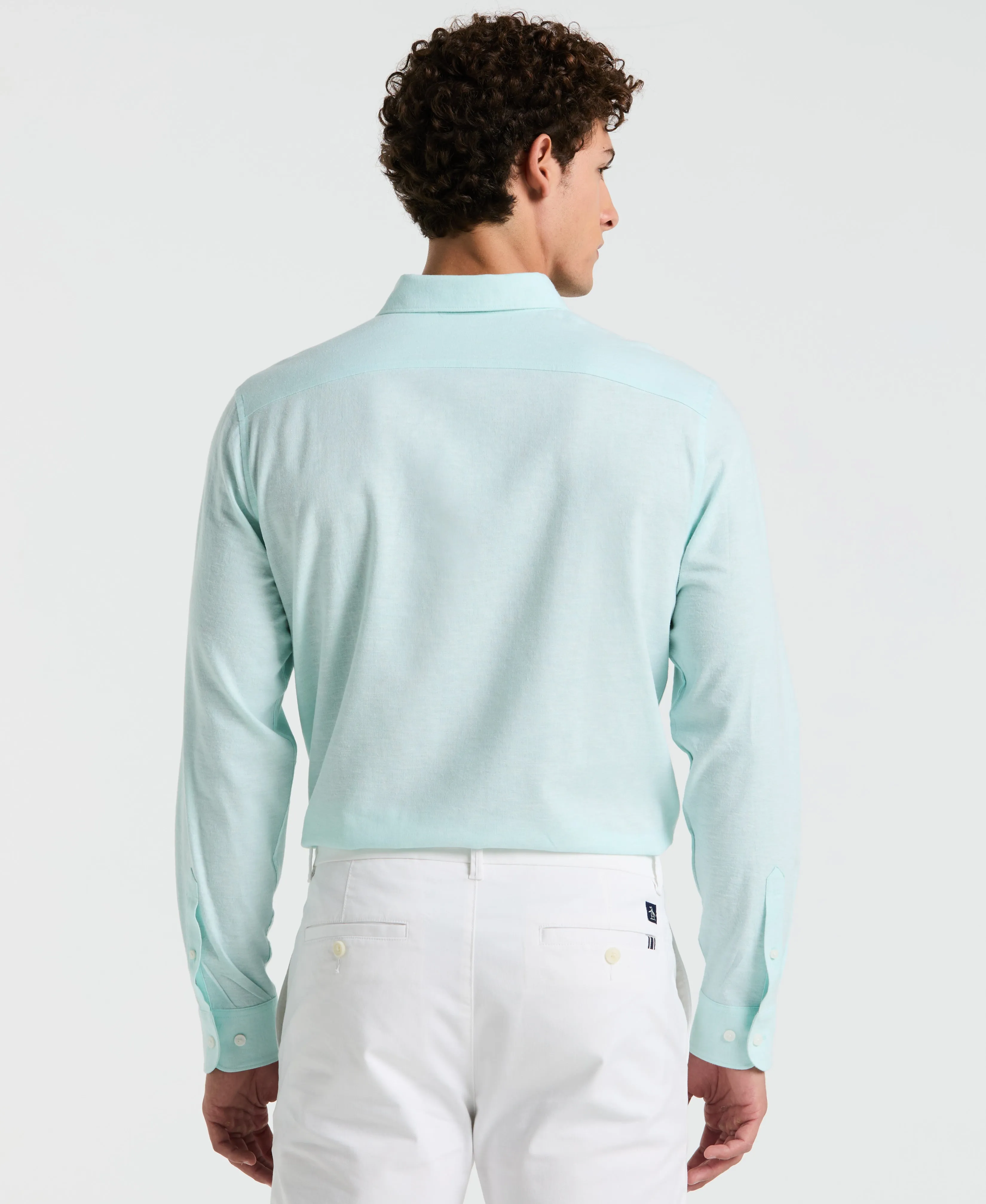Linen Long Sleeve Shirt sold by Original Penguin product image thumbnail 4