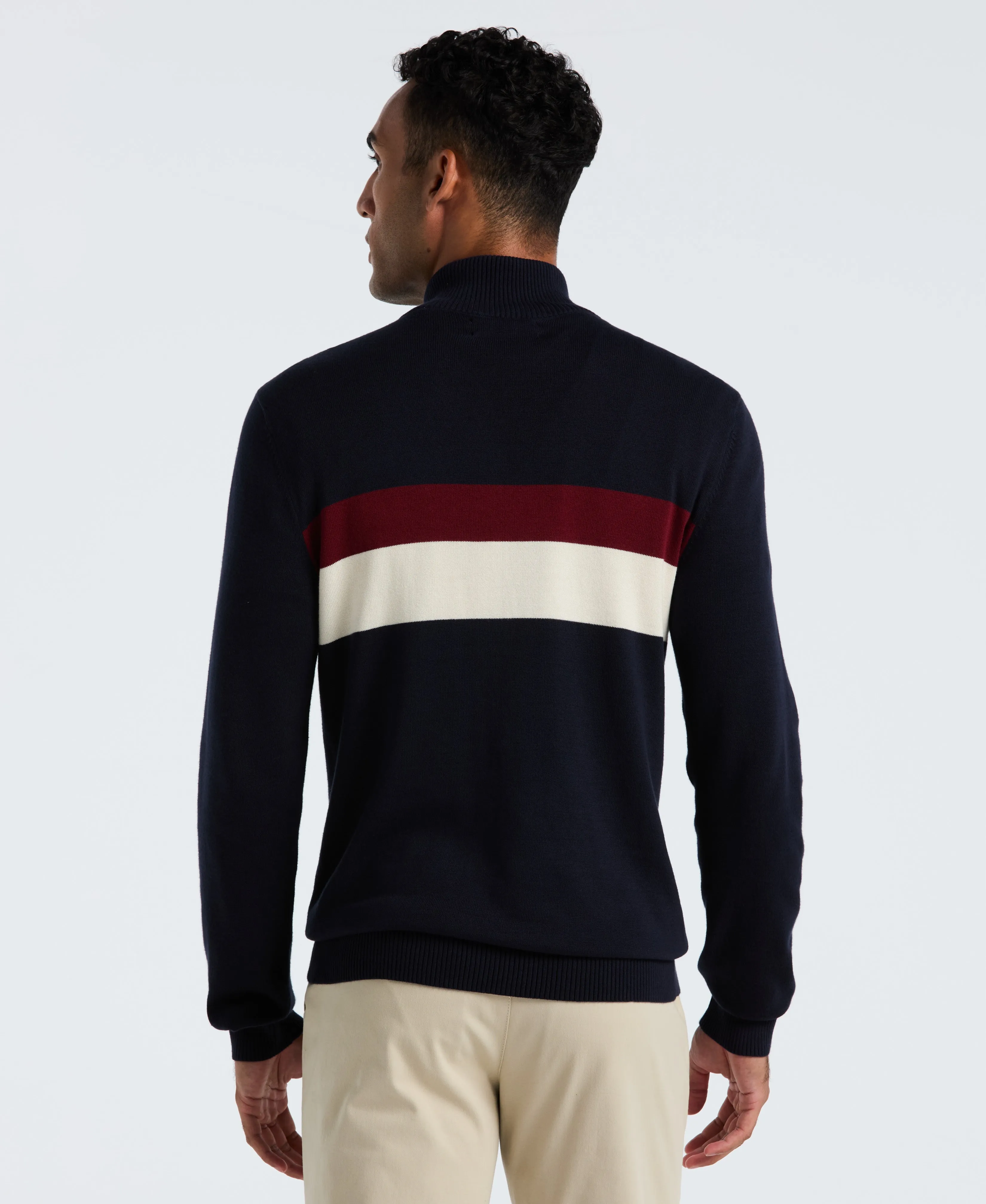 Colorblock Quarter Zip Sweater sold by Original Penguin product image thumbnail 4