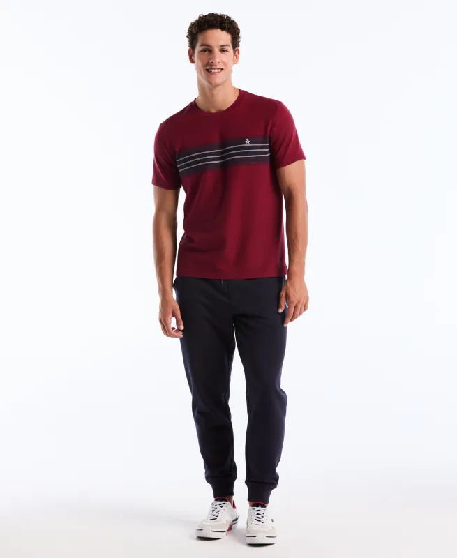 Pique Dye Chest Stripe Tee sold by Original Penguin