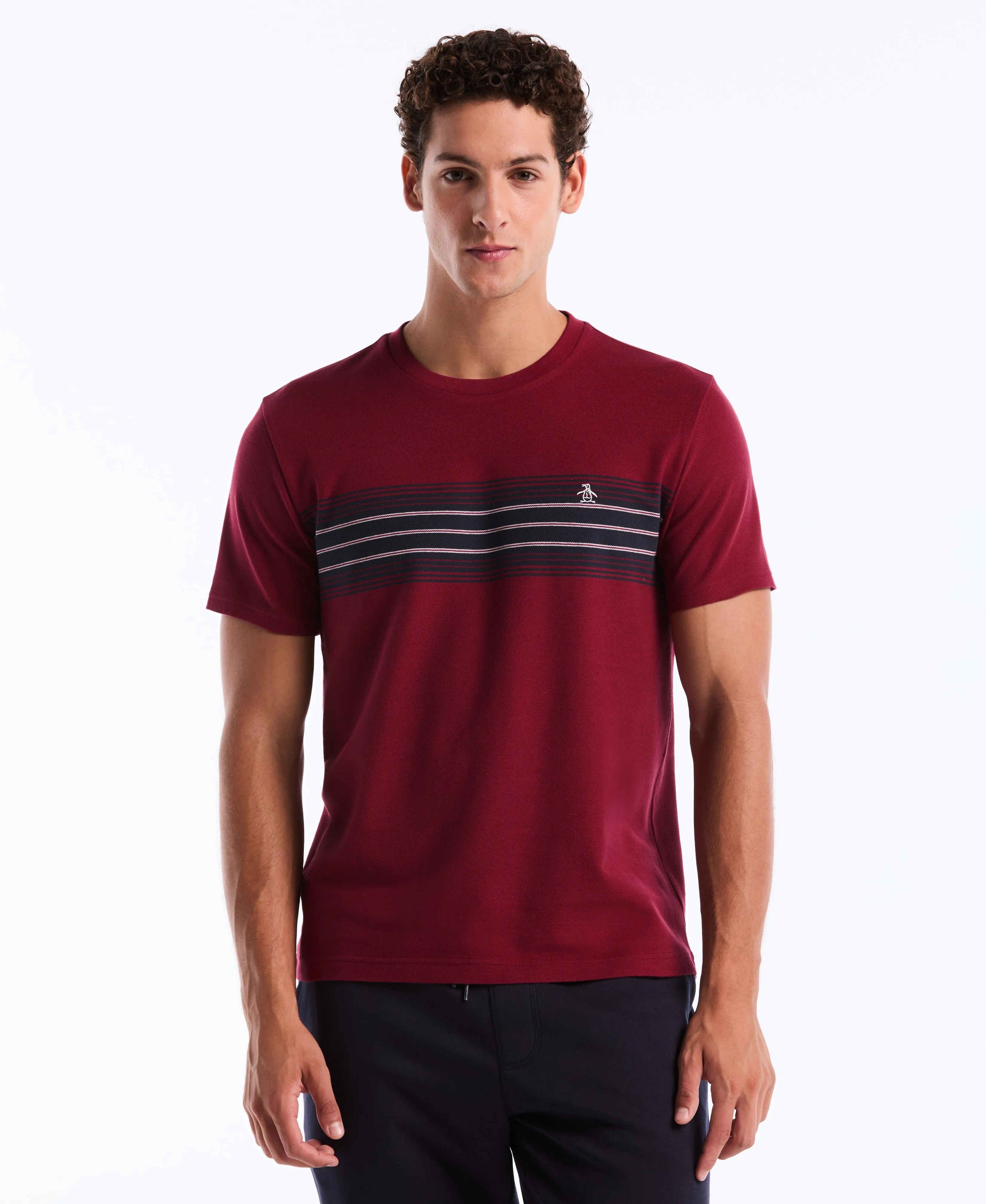 Pique Dye Chest Stripe Tee sold by Original Penguin product image thumbnail 2