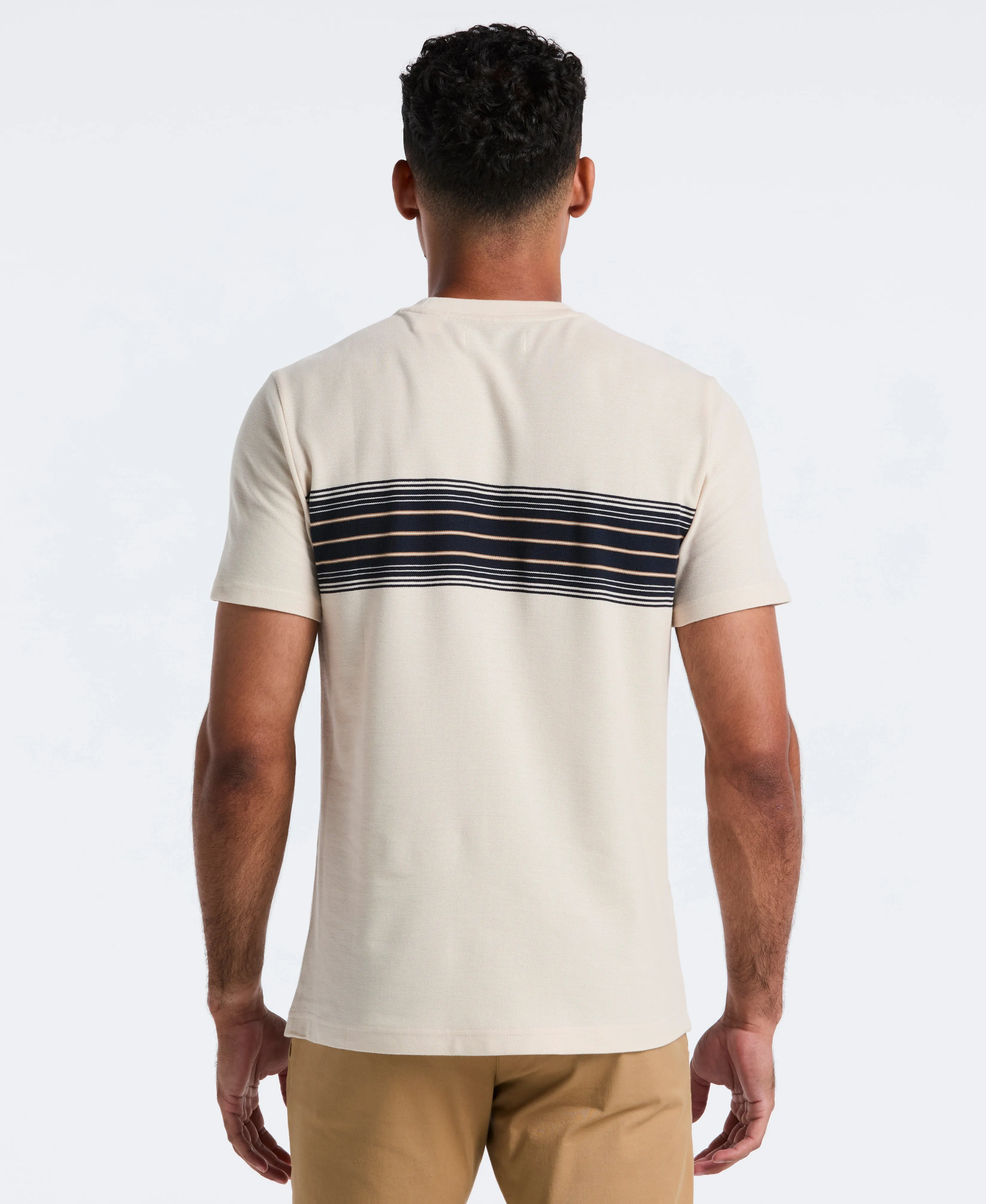 Pique Dye Chest Stripe Tee sold by Original Penguin product image thumbnail 4