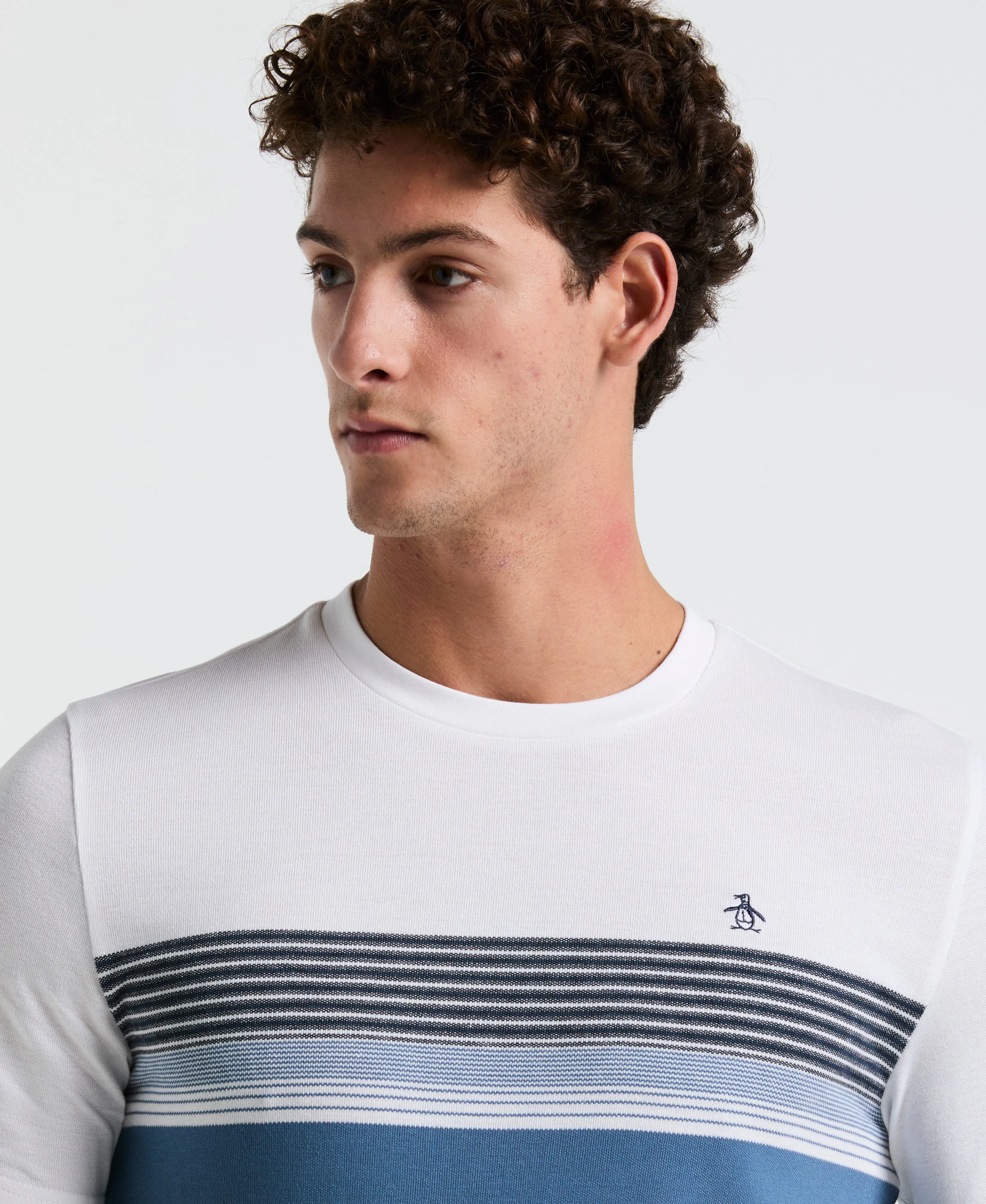 Birdseye Pique Chest Striped Tee sold by Original Penguin product image thumbnail 4