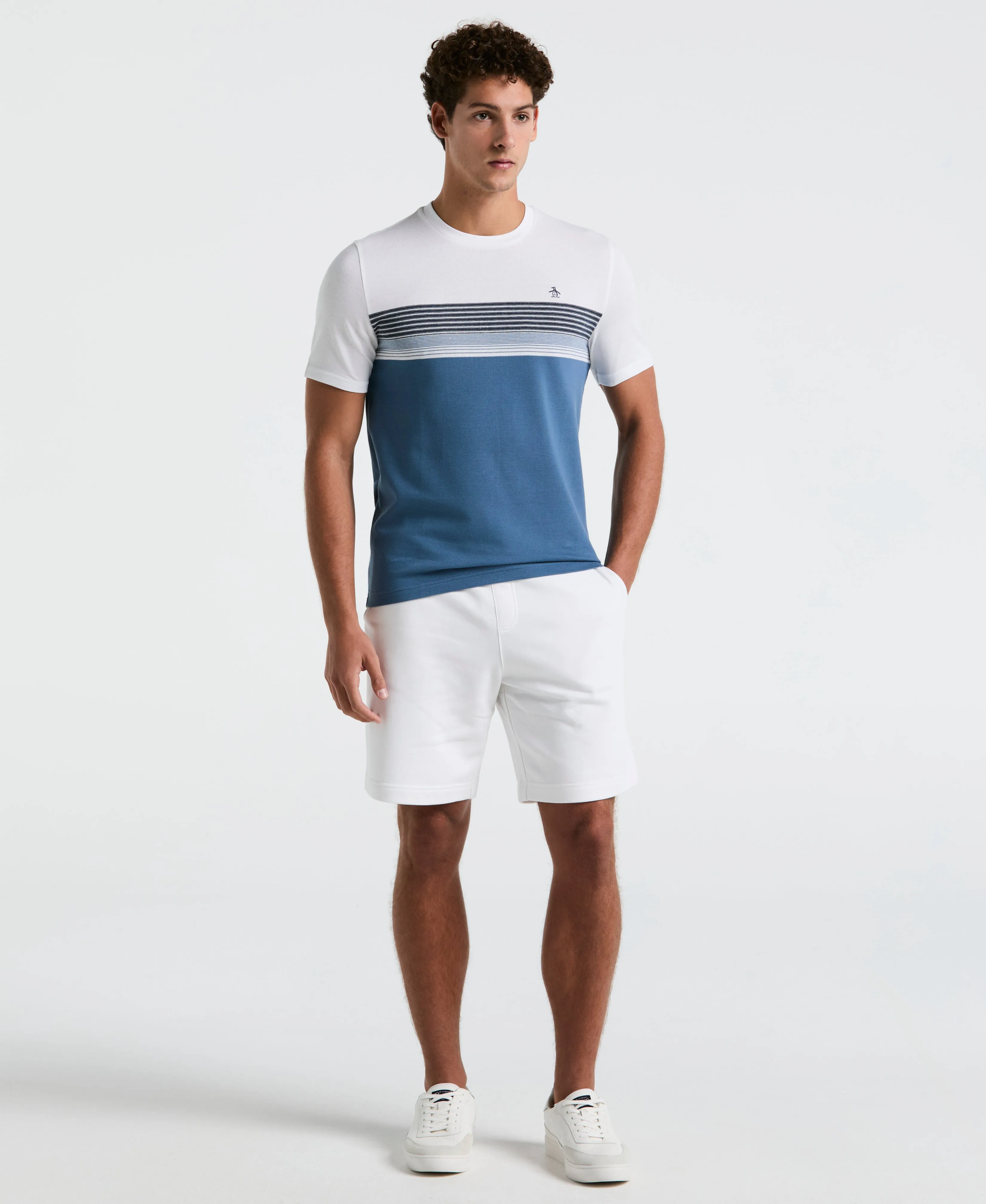 Birdseye Pique Chest Striped Tee sold by Original Penguin product image thumbnail 2