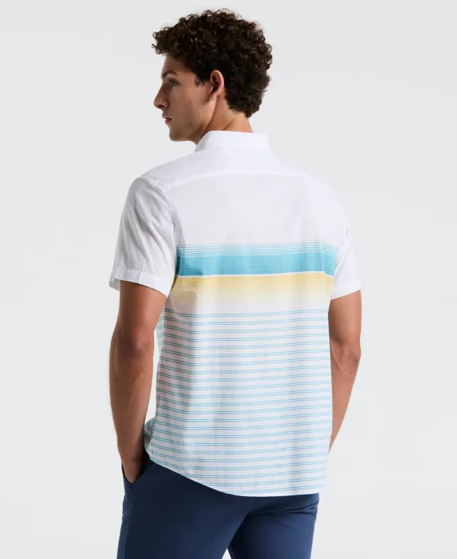 Cotton Poplin Palm Tile Shirt sold by Original Penguin