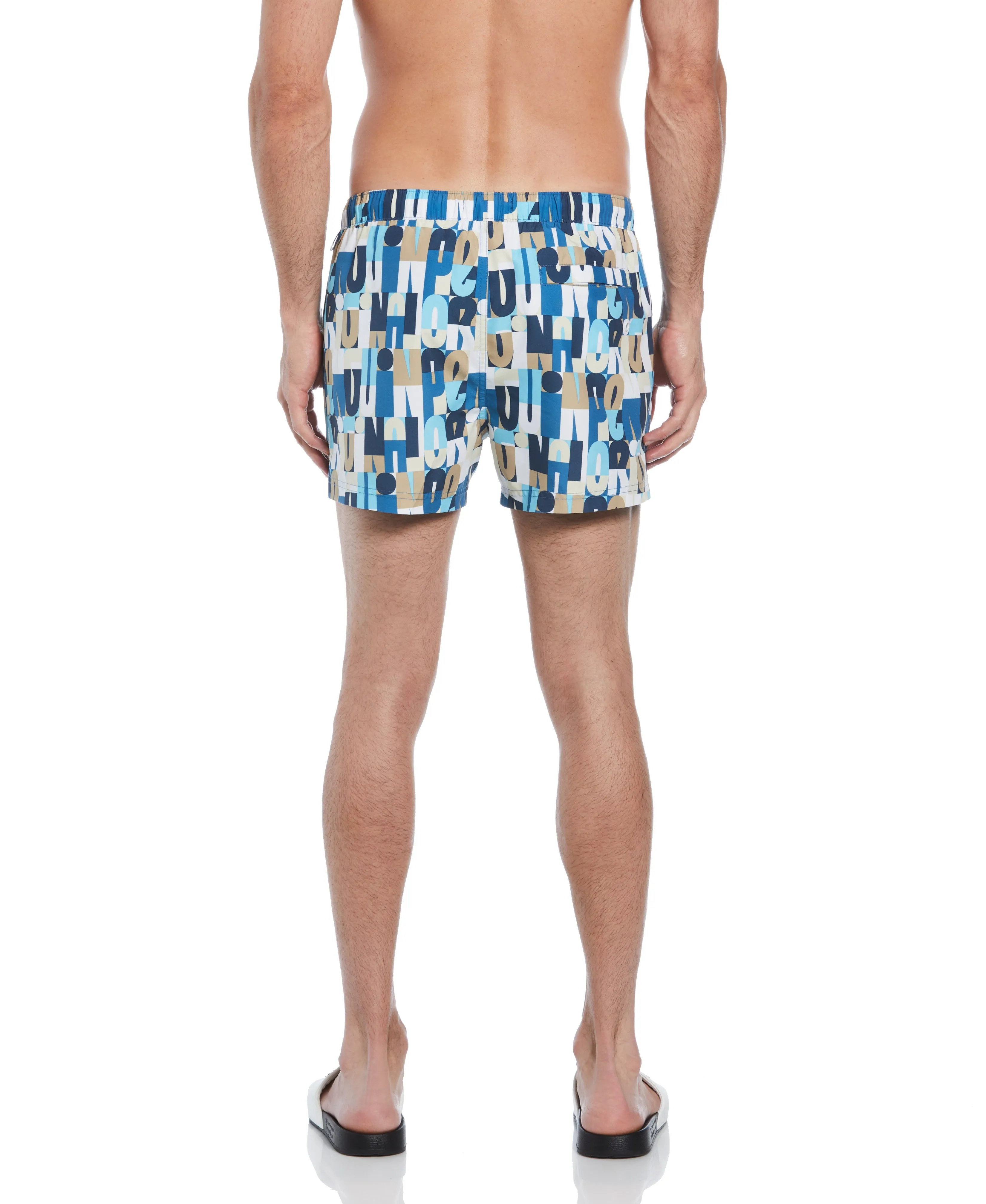 4" All-Over Multi Color Logo Swim Short sold by Original Penguin product image thumbnail 3