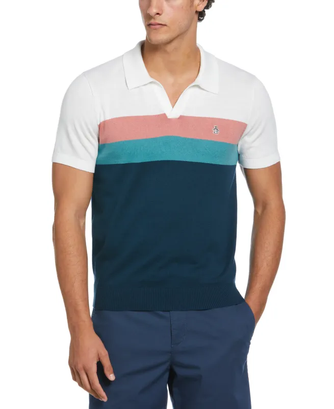Cotton Stripe Sweater Polo sold by Original Penguin