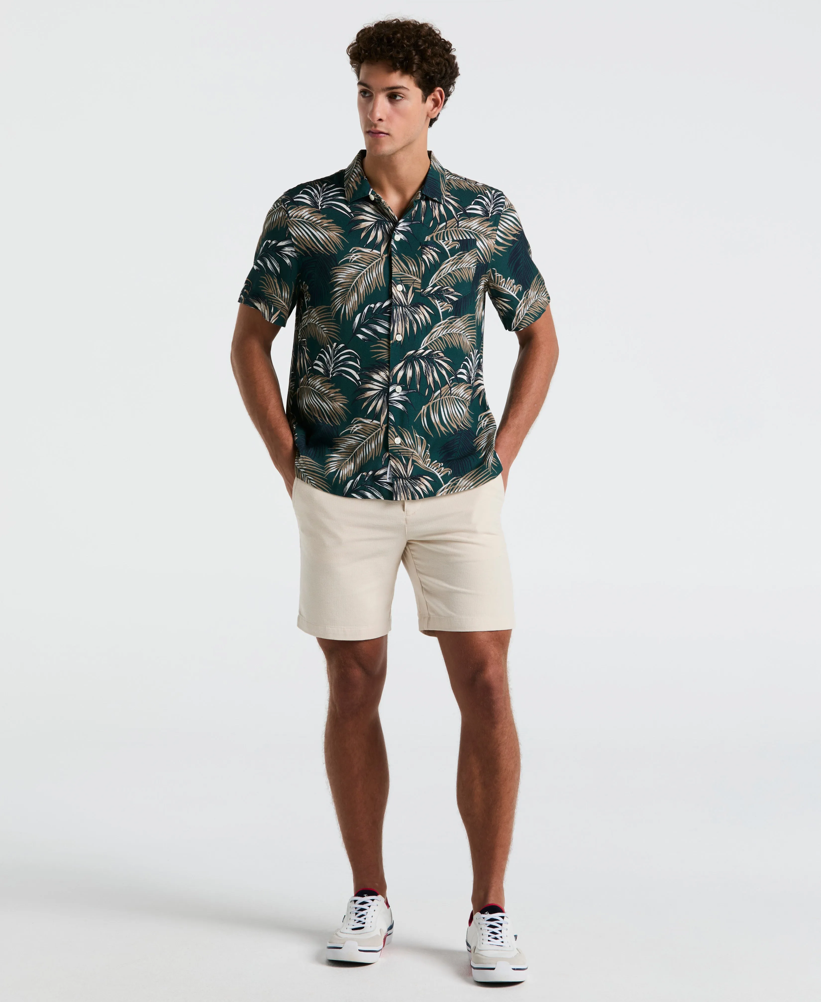 All-Over Palm Leaf Camp Shirt sold by Original Penguin product image thumbnail 3