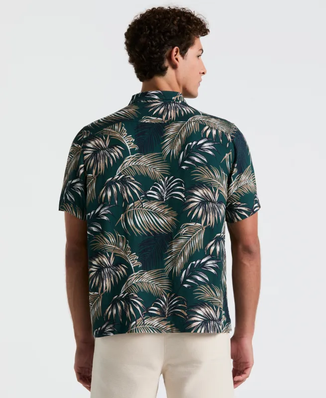 All-Over Palm Leaf Camp Shirt sold by Original Penguin