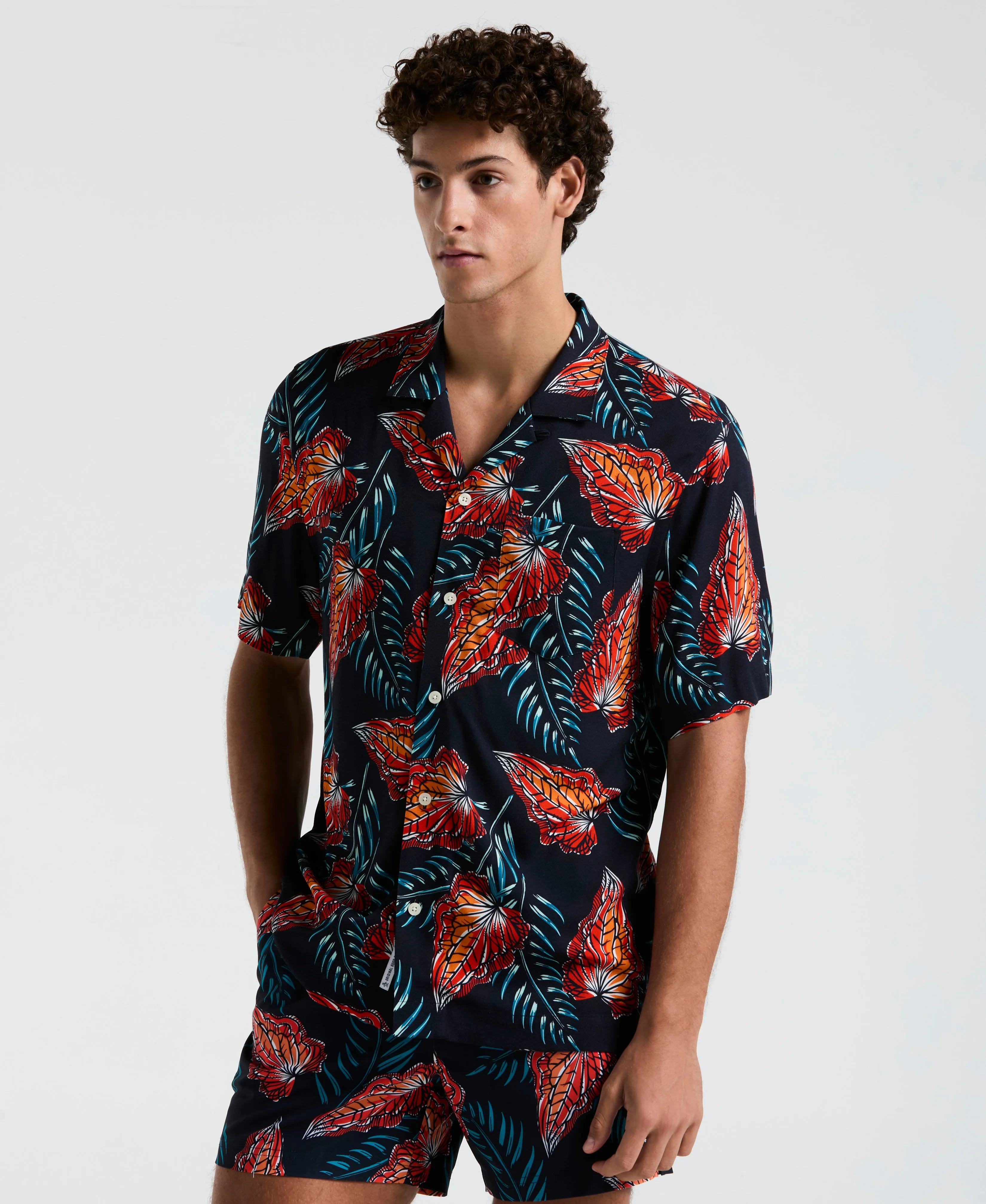 All-Over Leaves Print Shirt sold by Original Penguin product image thumbnail 4