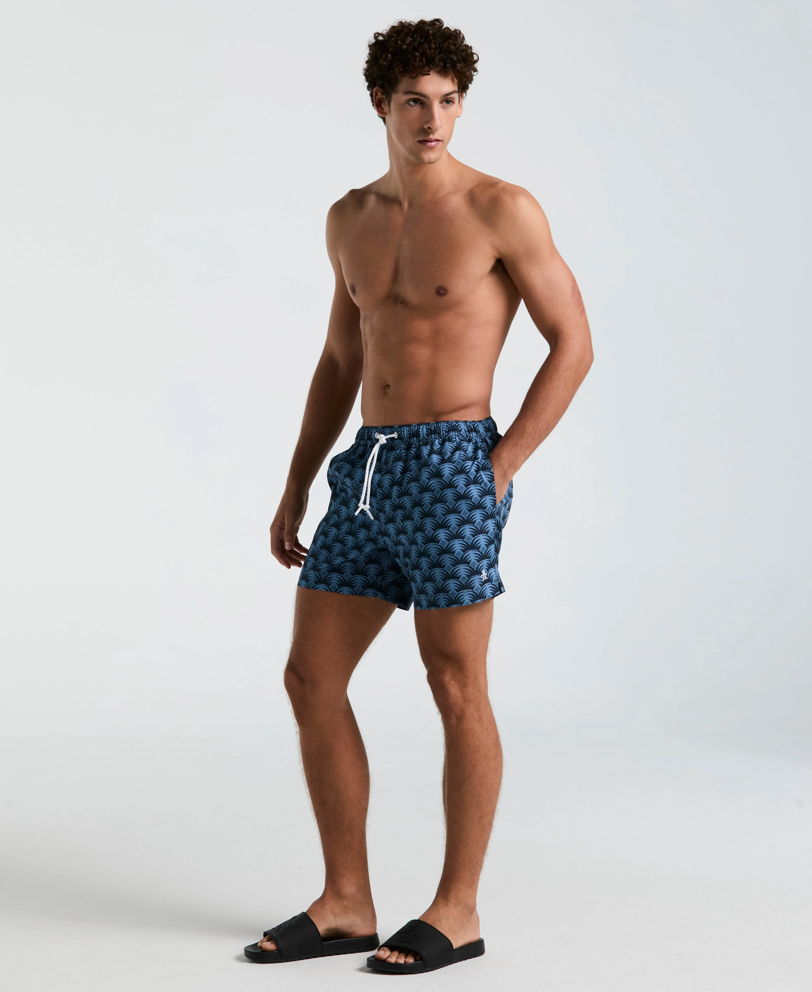 5" All-Over Geo Palms Swim Short sold by Original Penguin product image thumbnail 2