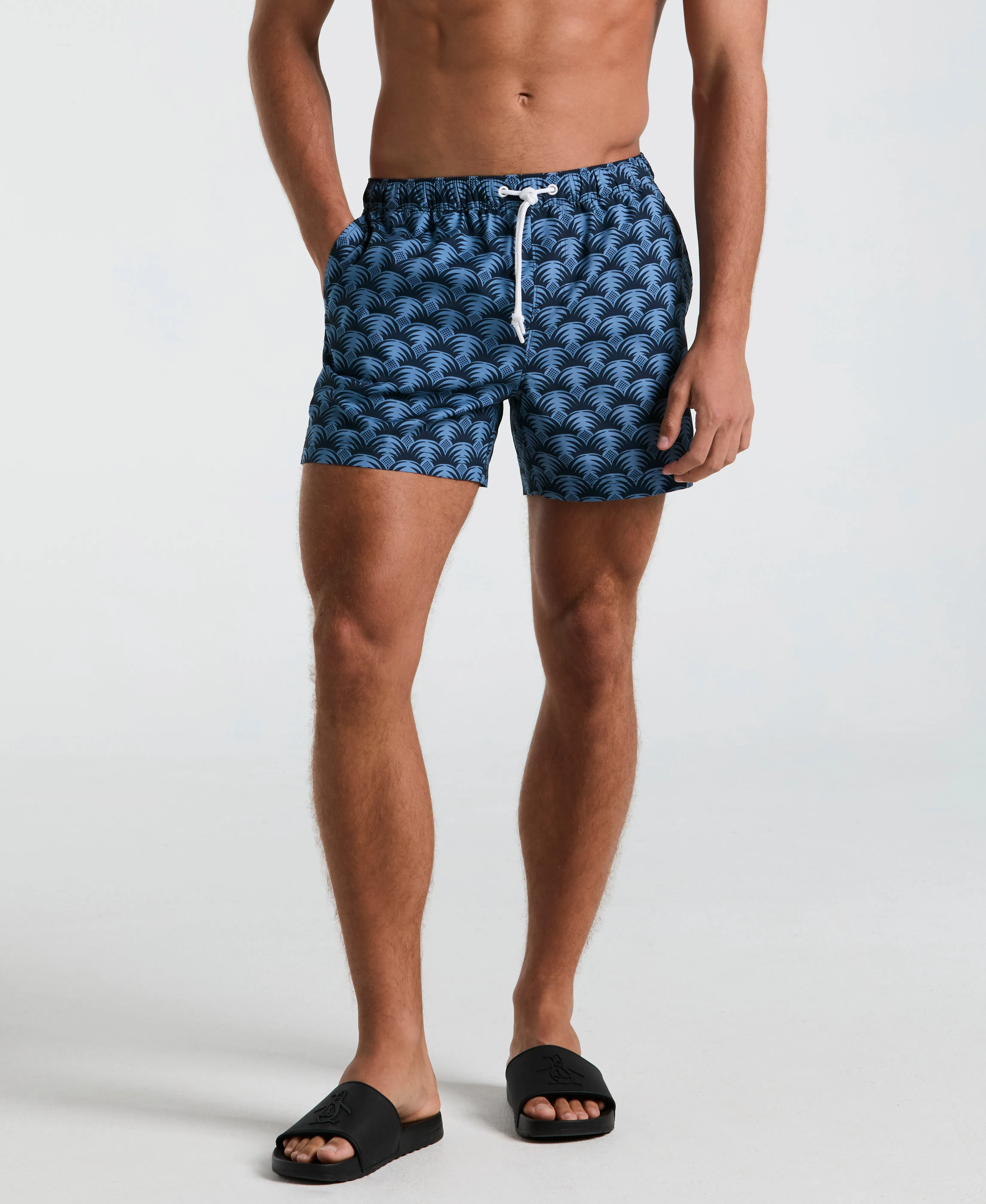 5" All-Over Geo Palms Swim Short sold by Original Penguin product image thumbnail 5