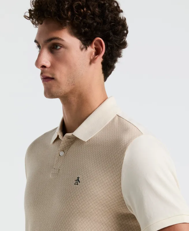 Jacquard Mini Tile  Polo sold by Original Penguin