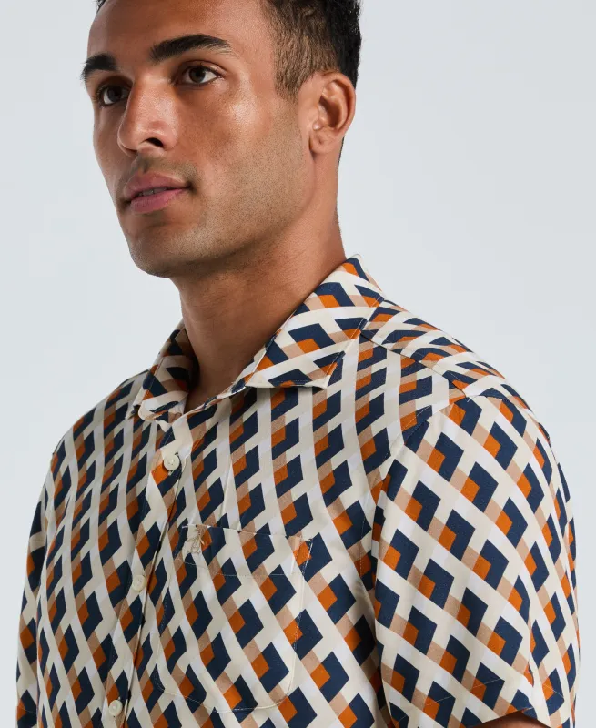 All-Over Print Geo Button-Down Shirt sold by Original Penguin