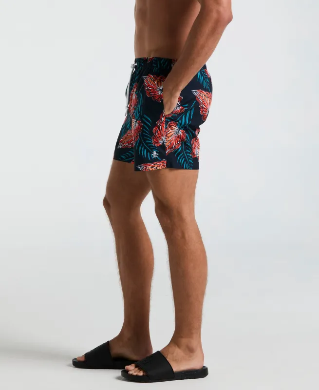 5" All-Over Leaves Print Swim Short sold by Original Penguin