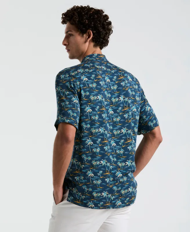 All-Over Beach Palms Print Shirt sold by Original Penguin