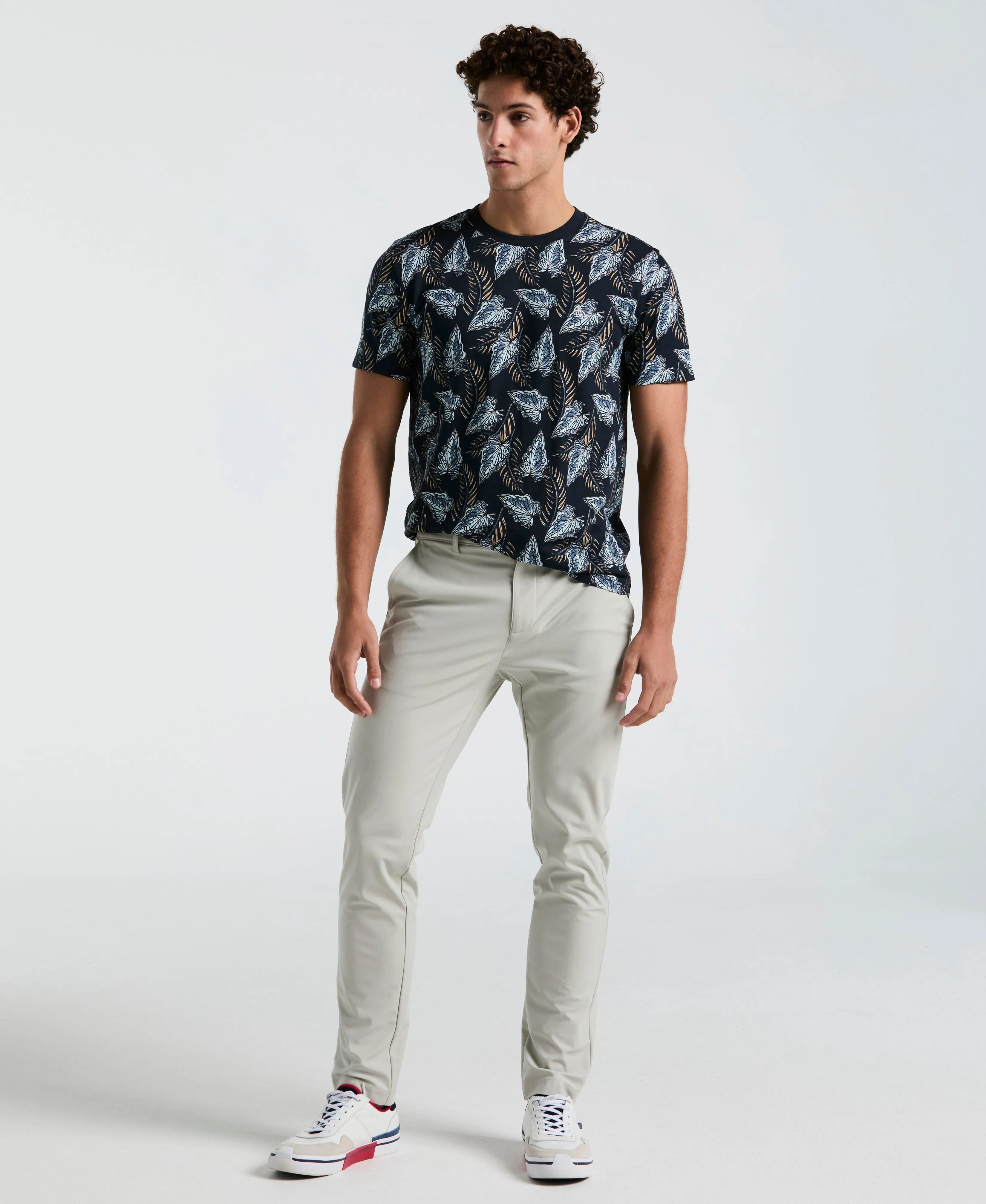 All-Over Leaves Print Jersey Tee sold by Original Penguin product image thumbnail 4