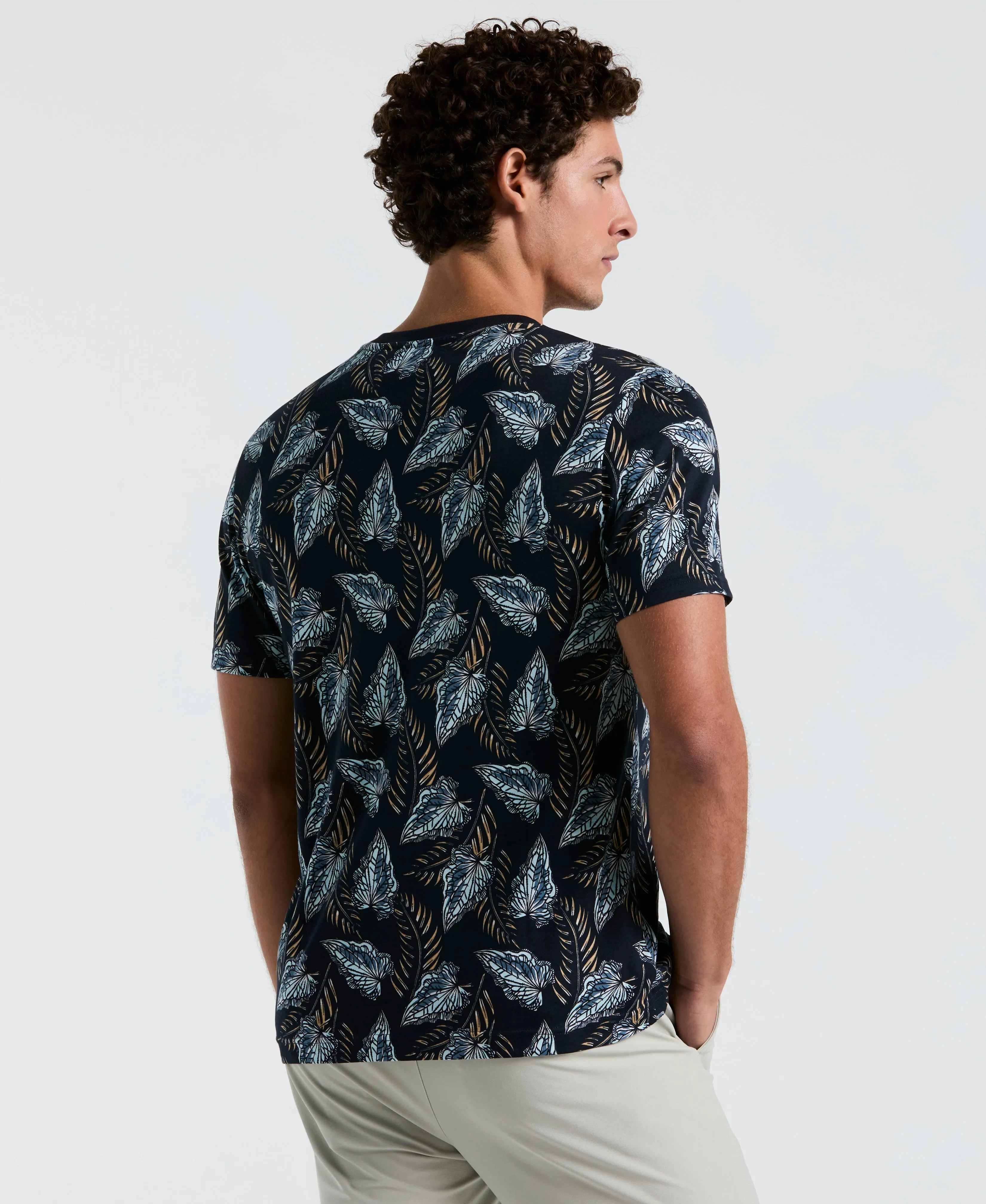 All-Over Leaves Print Jersey Tee sold by Original Penguin product image thumbnail 3