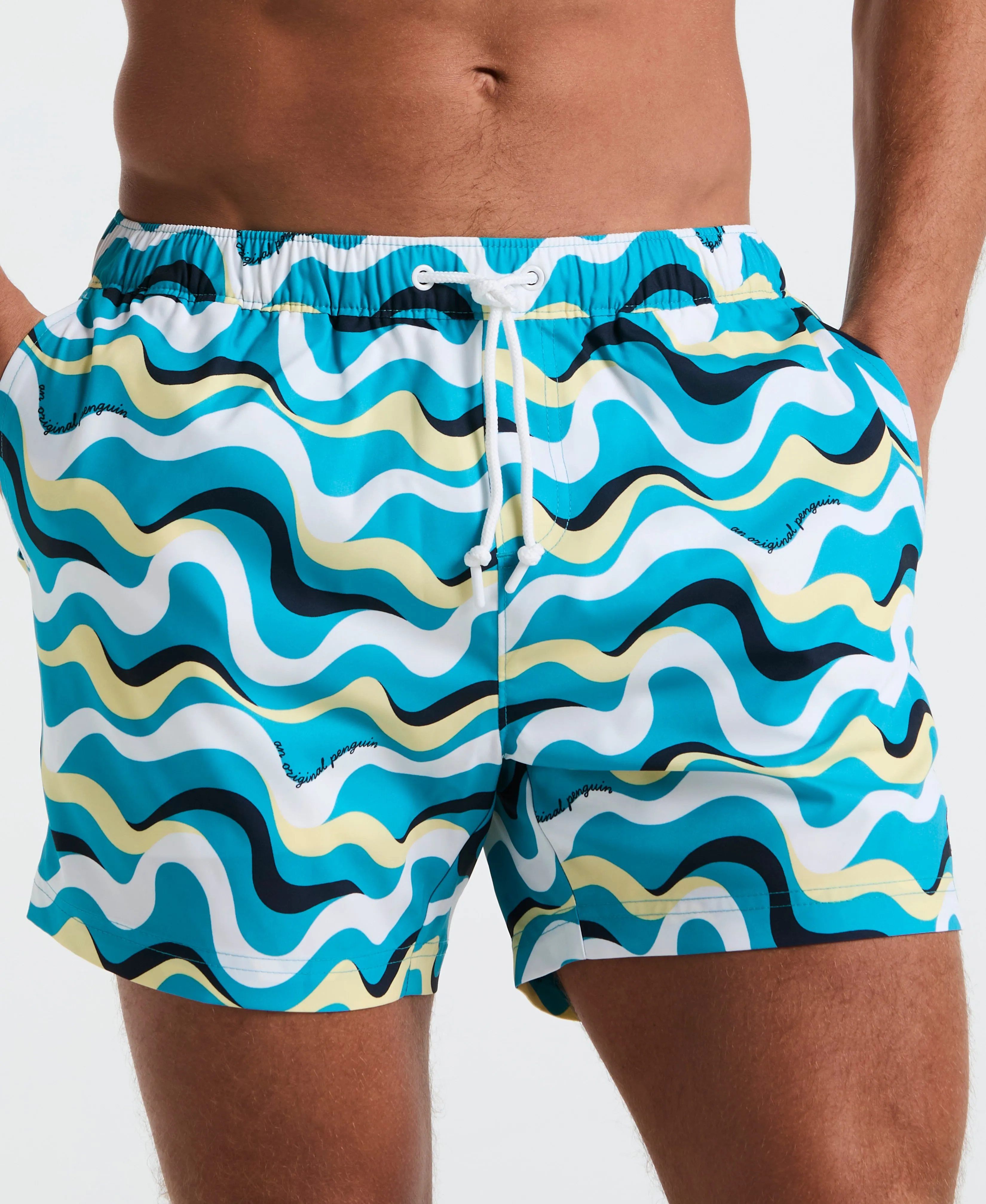 5" All-Over Print Multiwave Swim Short sold by Original Penguin product image thumbnail 3
