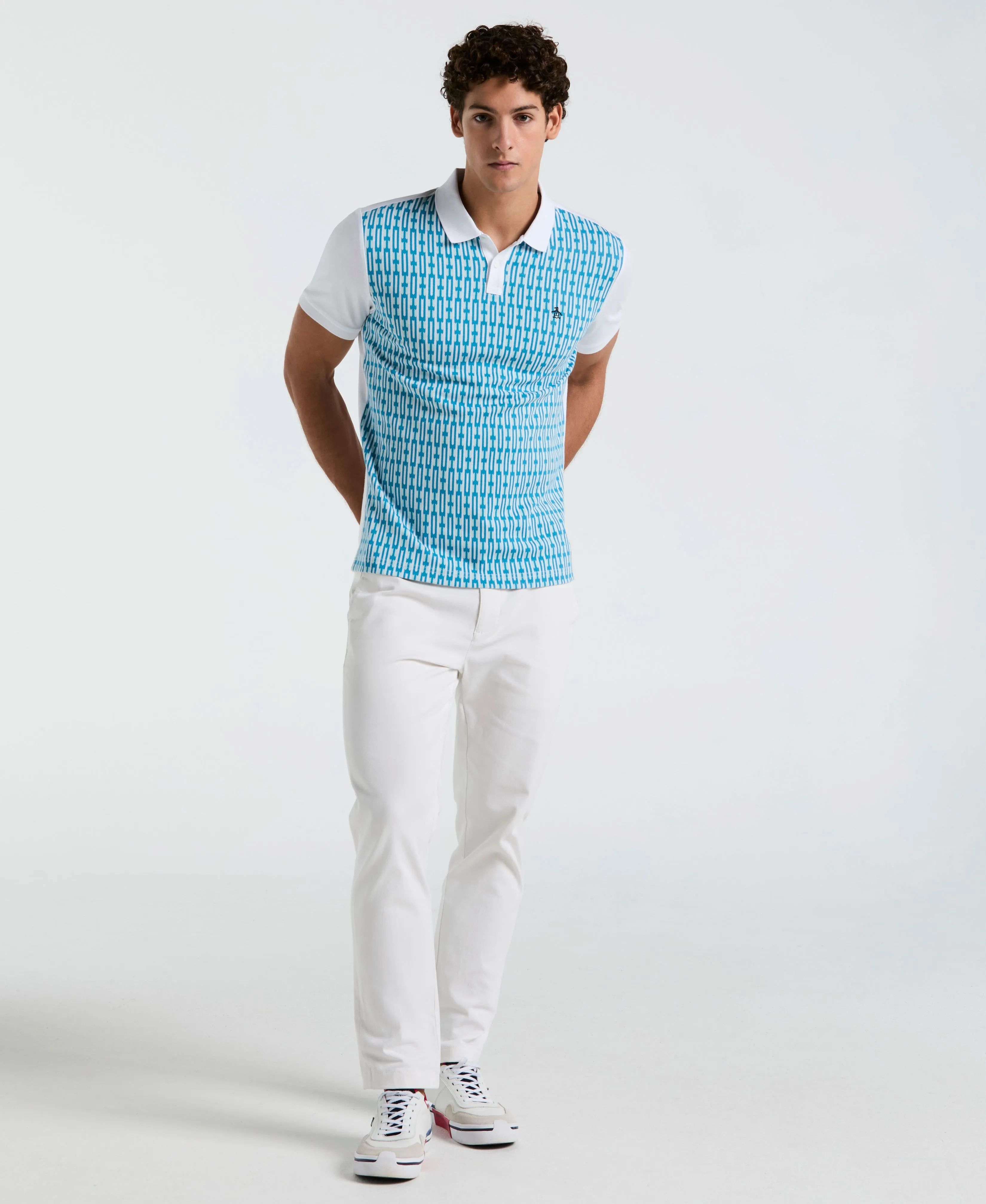 Geo Jacquard Front Polo sold by Original Penguin product image thumbnail 4
