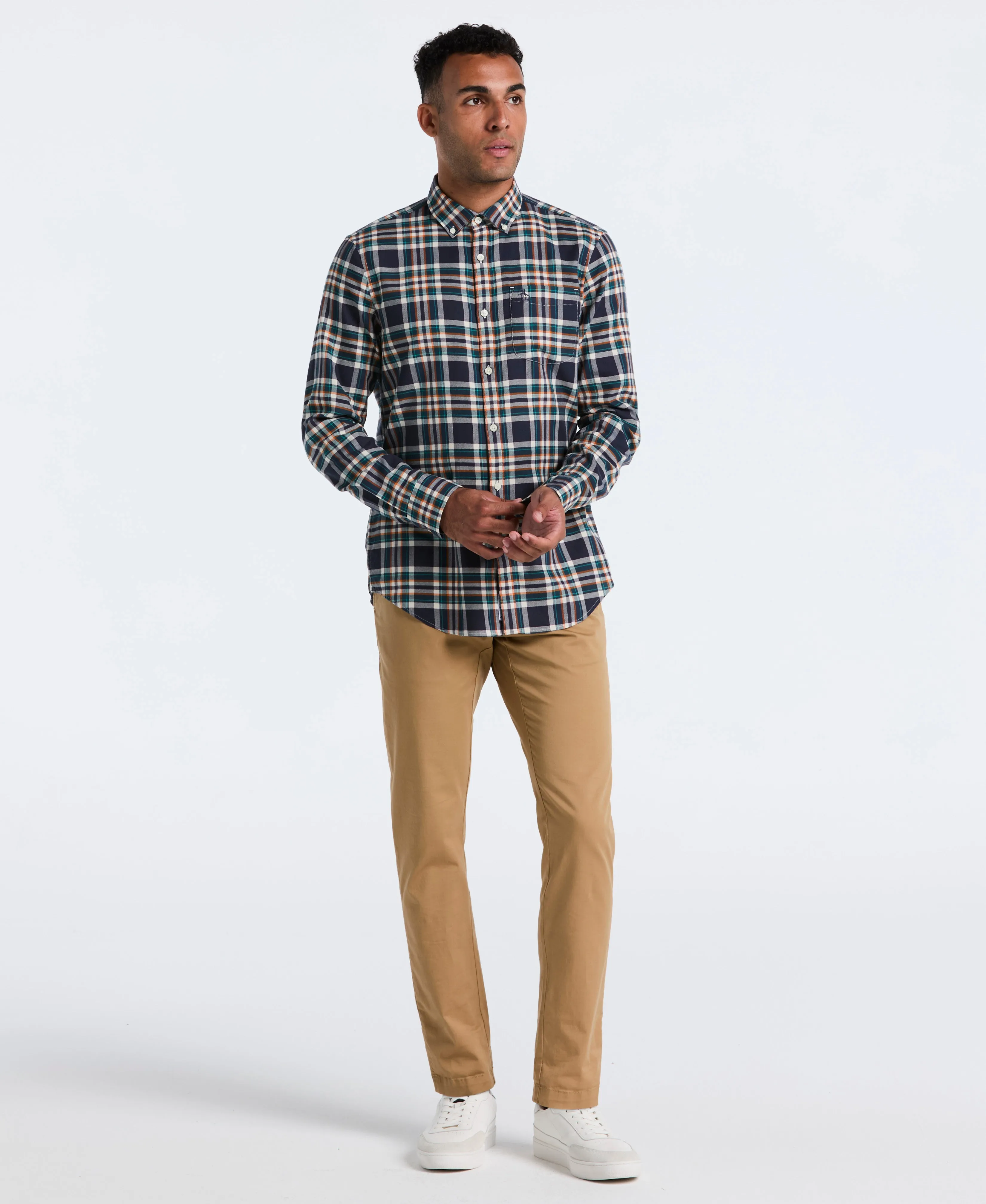 All-Over Plaid Button-Down Shirt sold by Original Penguin