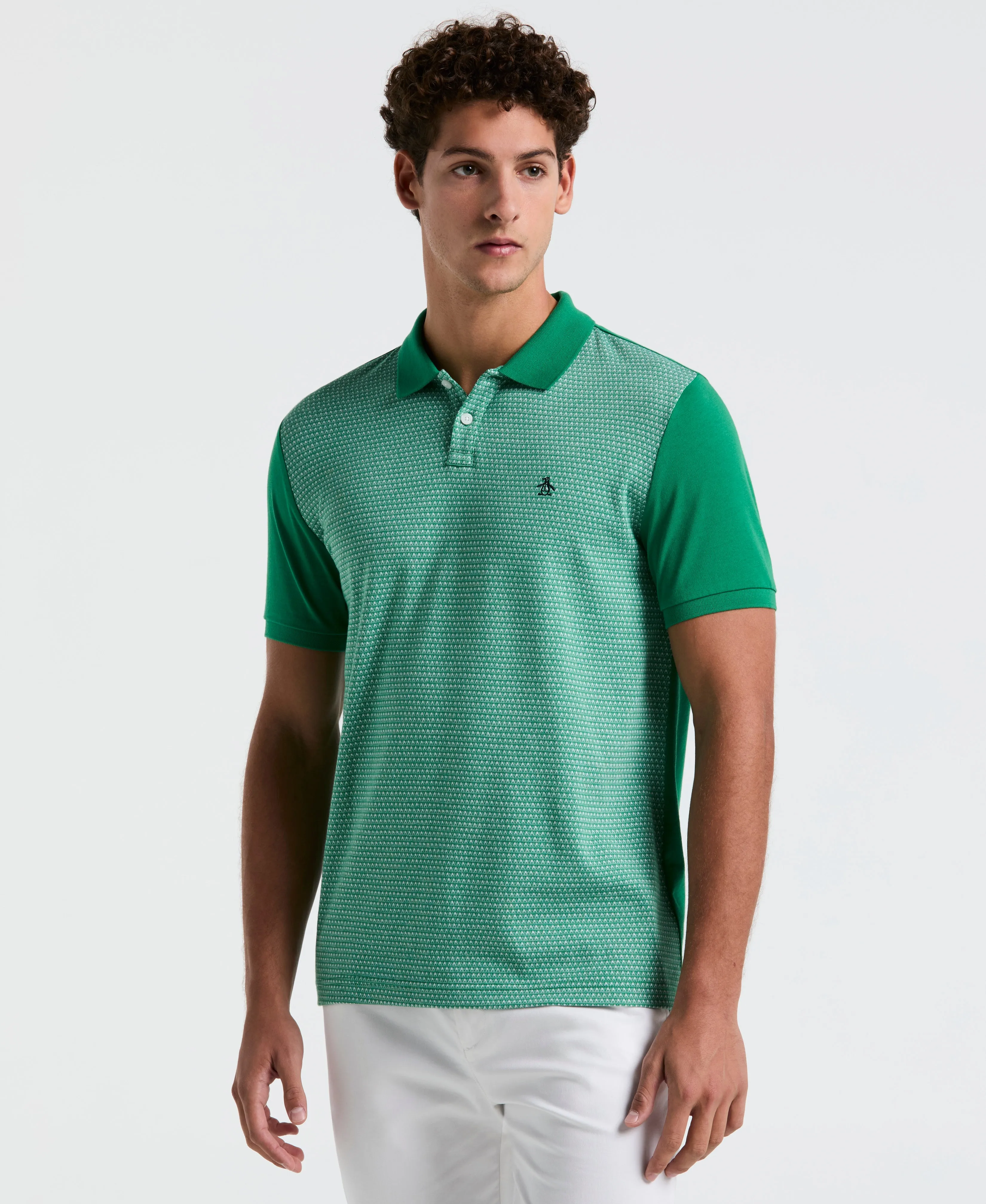Jacquard Mini Geo Jersey Polo sold by Original Penguin