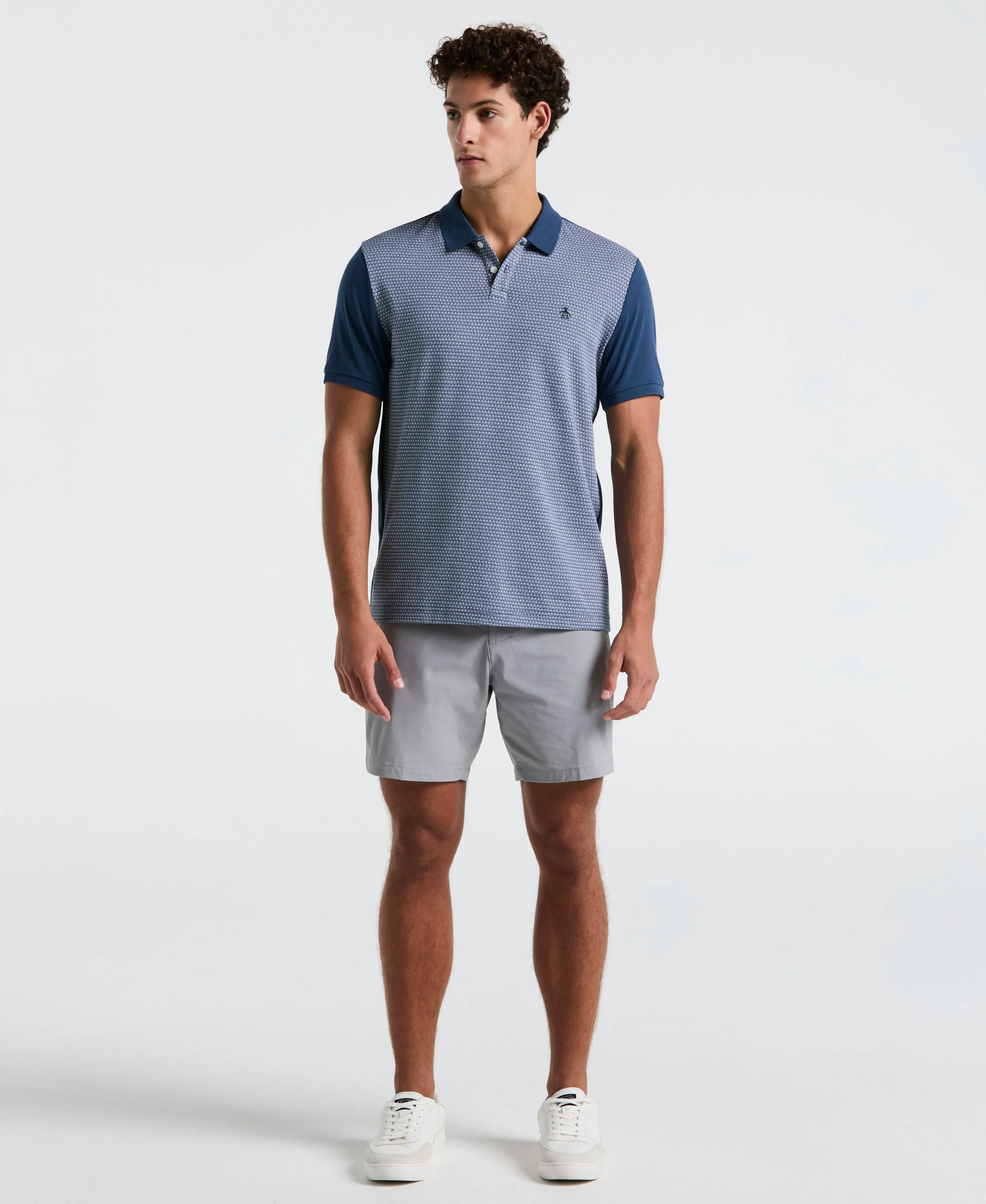 Jacquard Mini Geo Jersey Polo sold by Original Penguin product image thumbnail 3