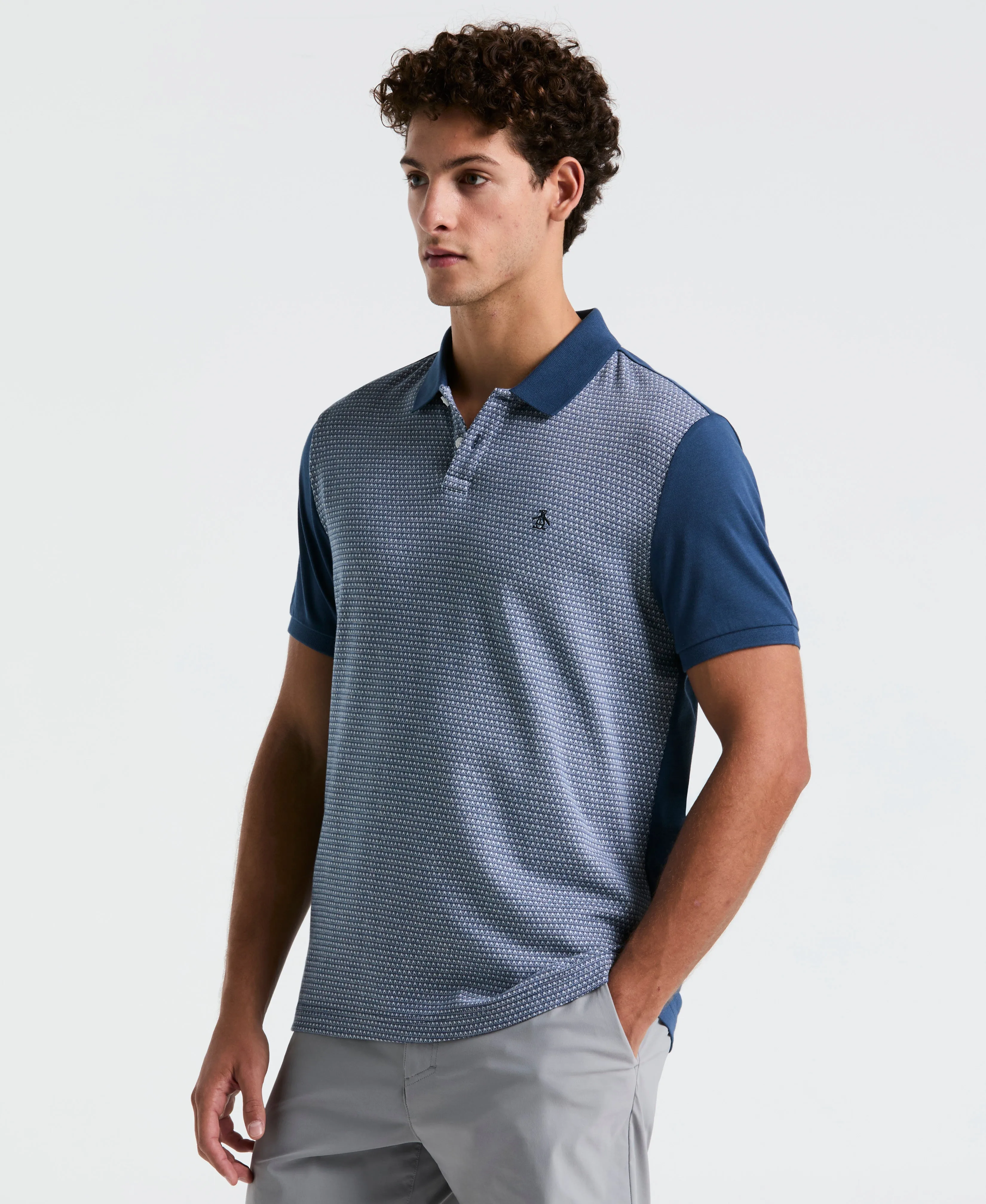 Jacquard Mini Geo Jersey Polo sold by Original Penguin product image thumbnail 5