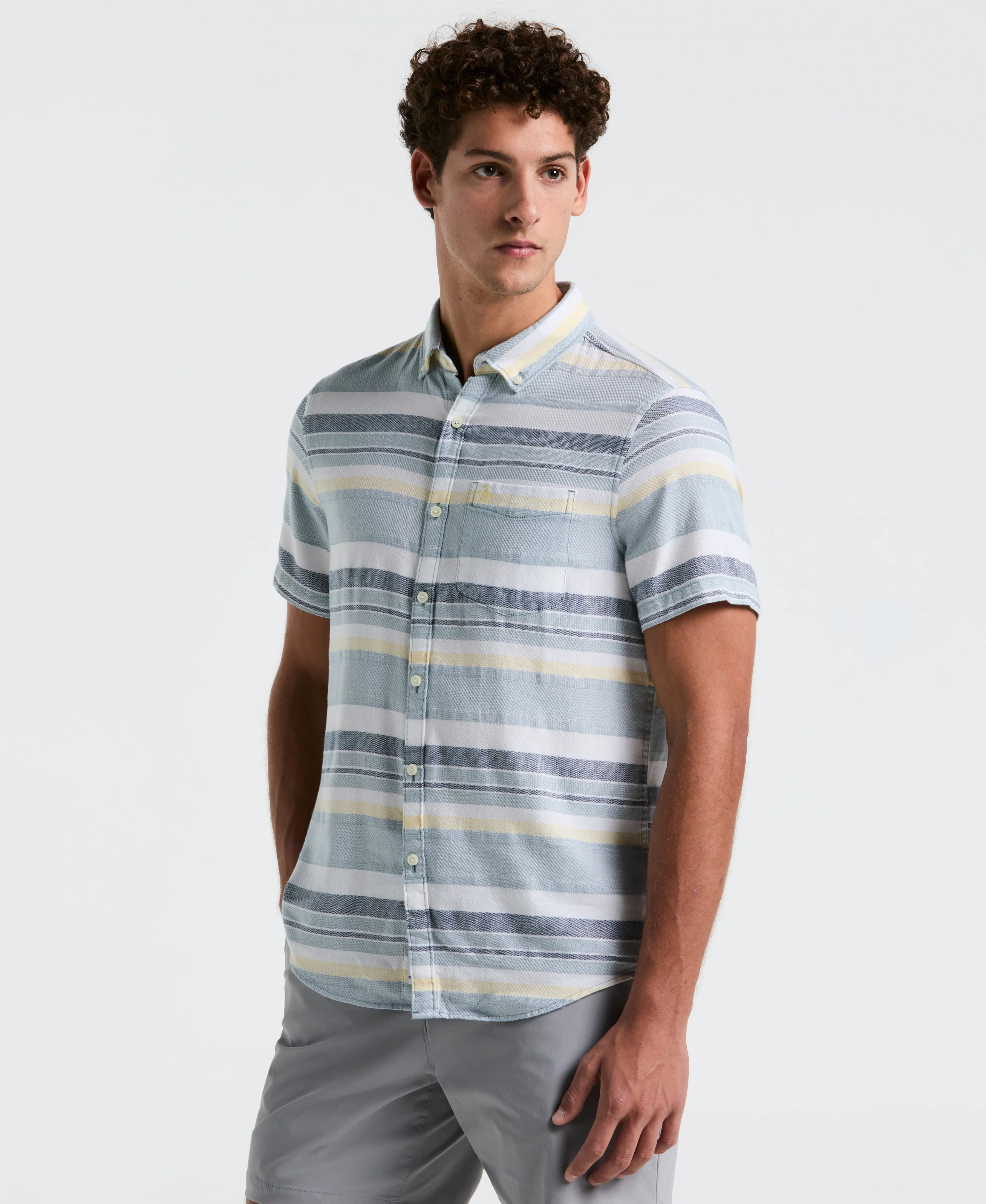 Dobby Stripe Shirt sold by Original Penguin