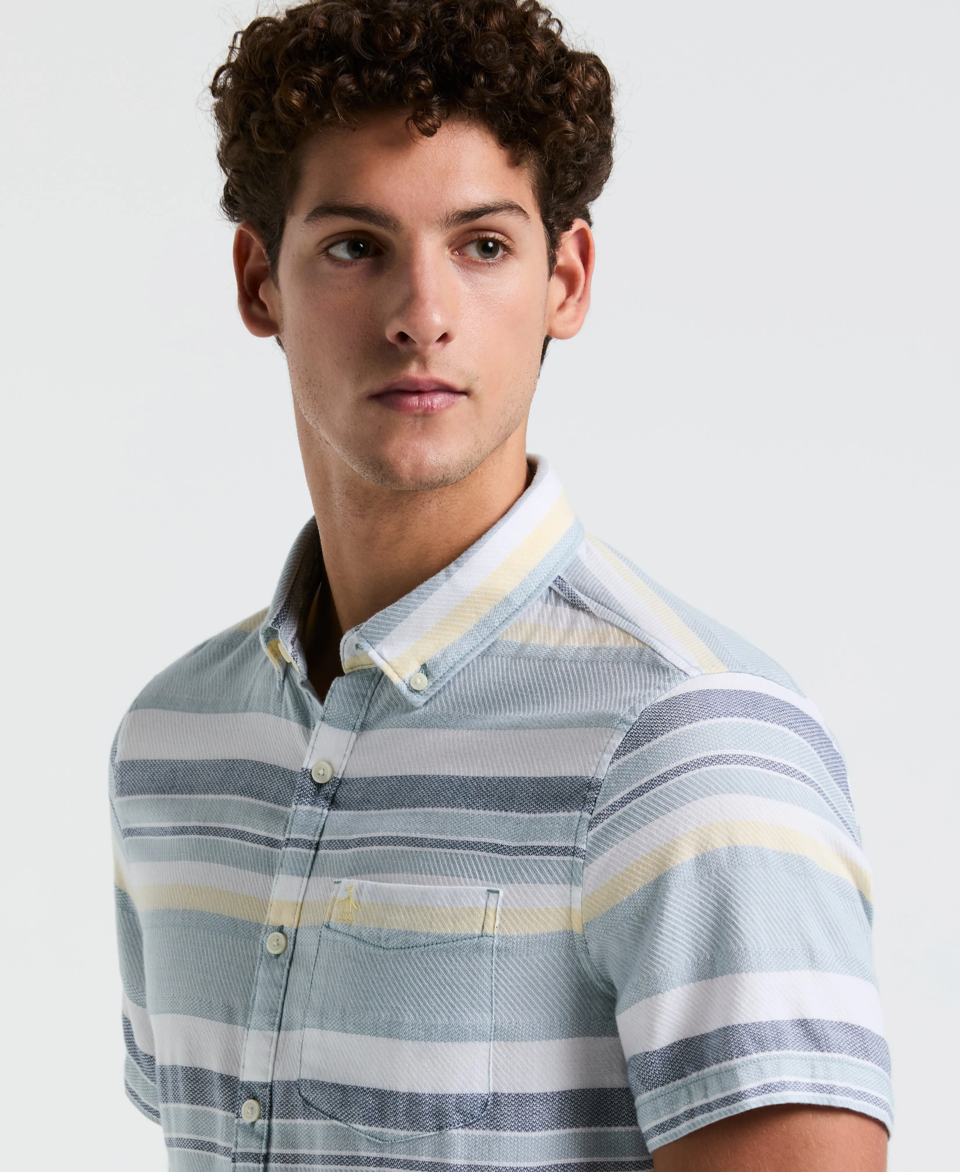 Dobby Stripe Shirt sold by Original Penguin product image thumbnail 4