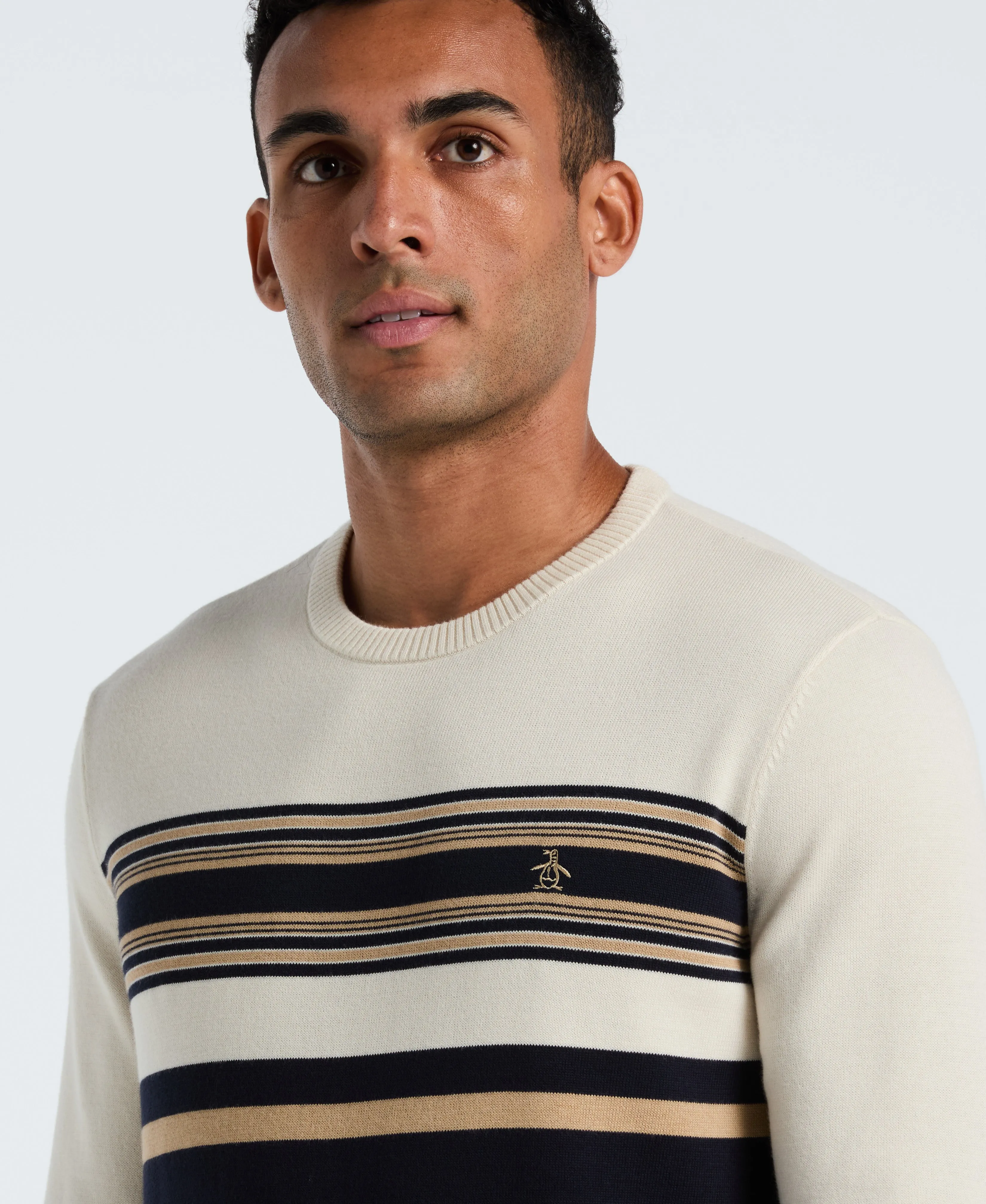 Engineered Stripe Crewneck Sweater sold by Original Penguin product image thumbnail 4