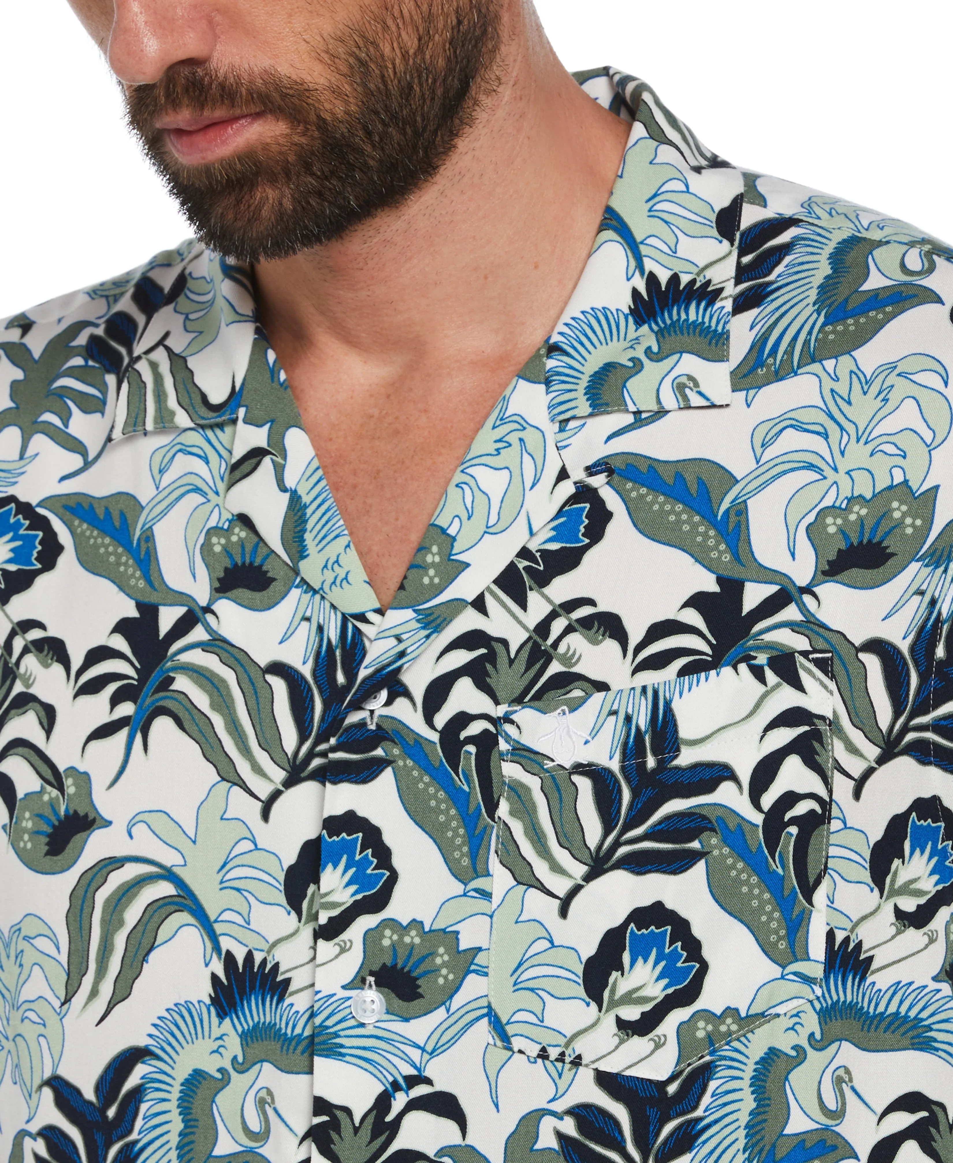 Floral Crane Print Shirt sold by Original Penguin product image thumbnail 3