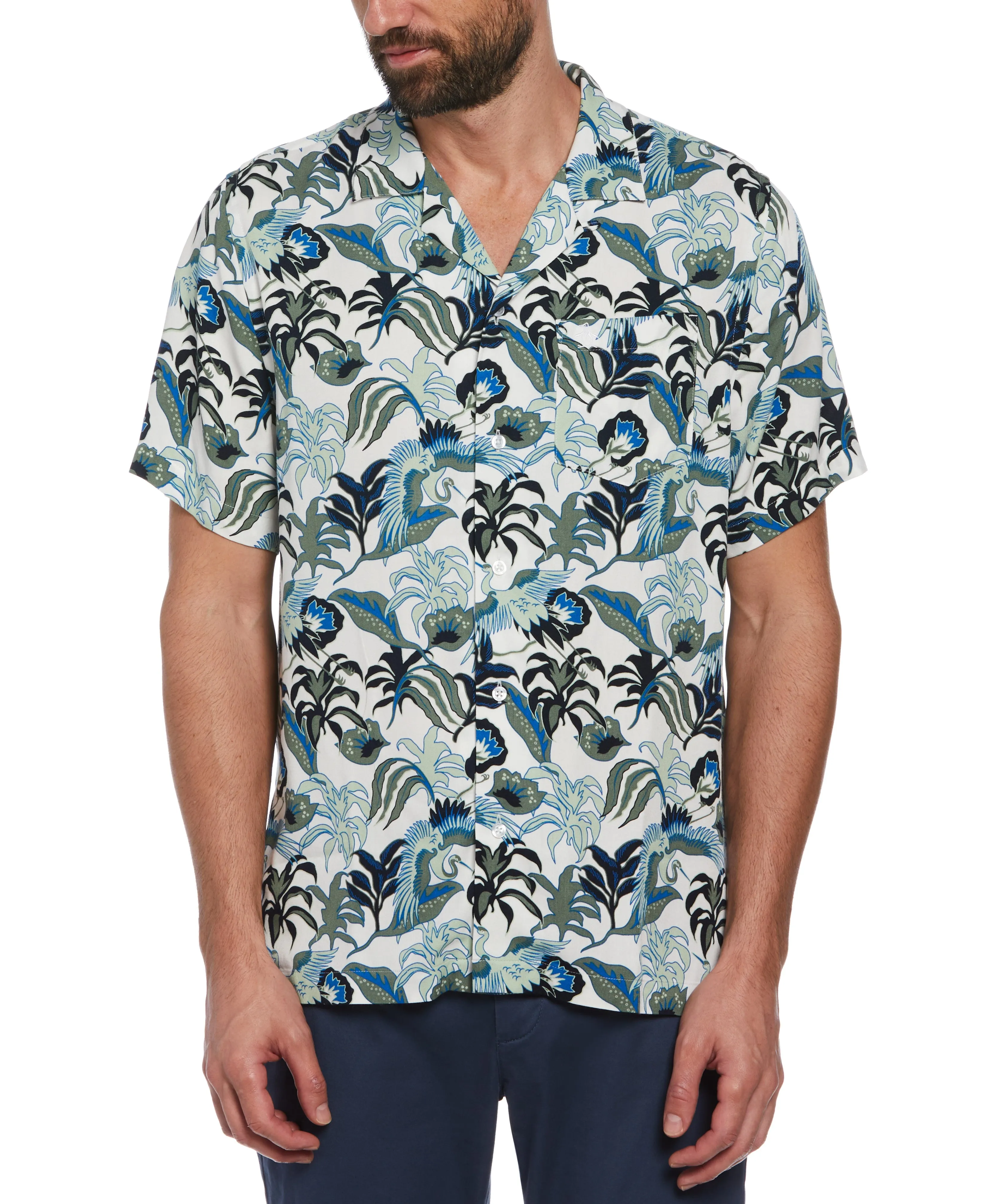 Floral Crane Print Shirt sold by Original Penguin product image thumbnail 5