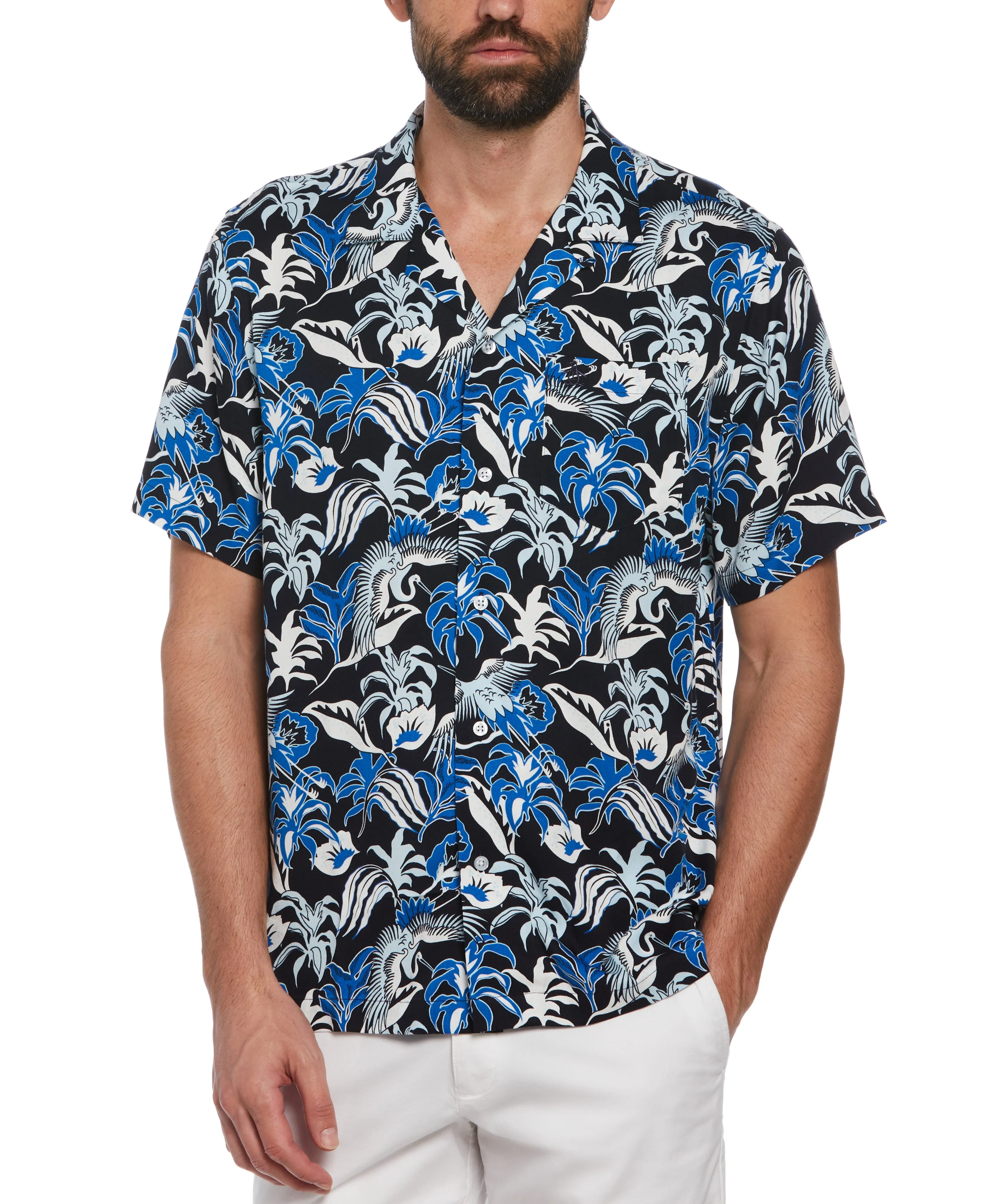 Floral Crane Print Shirt sold by Original Penguin product image thumbnail 4