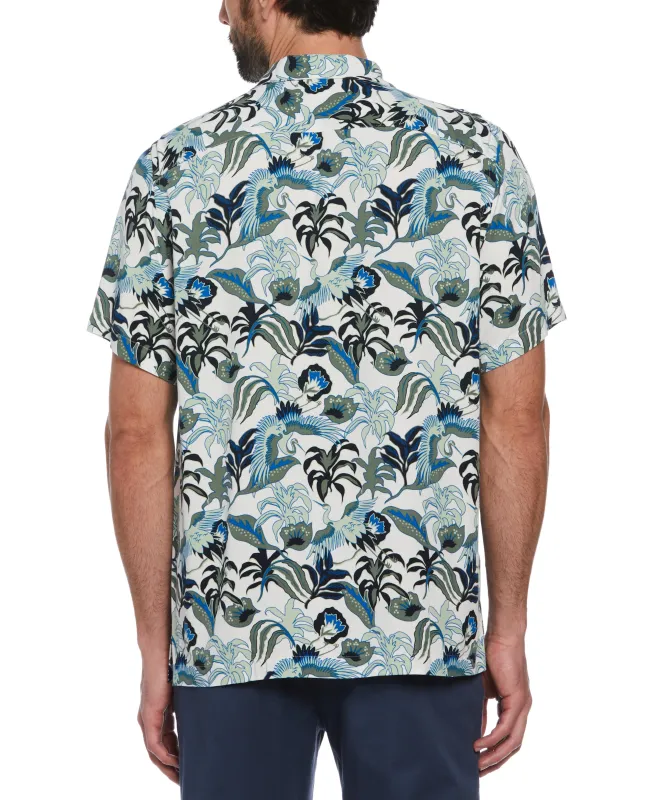 Floral Crane Print Shirt sold by Original Penguin