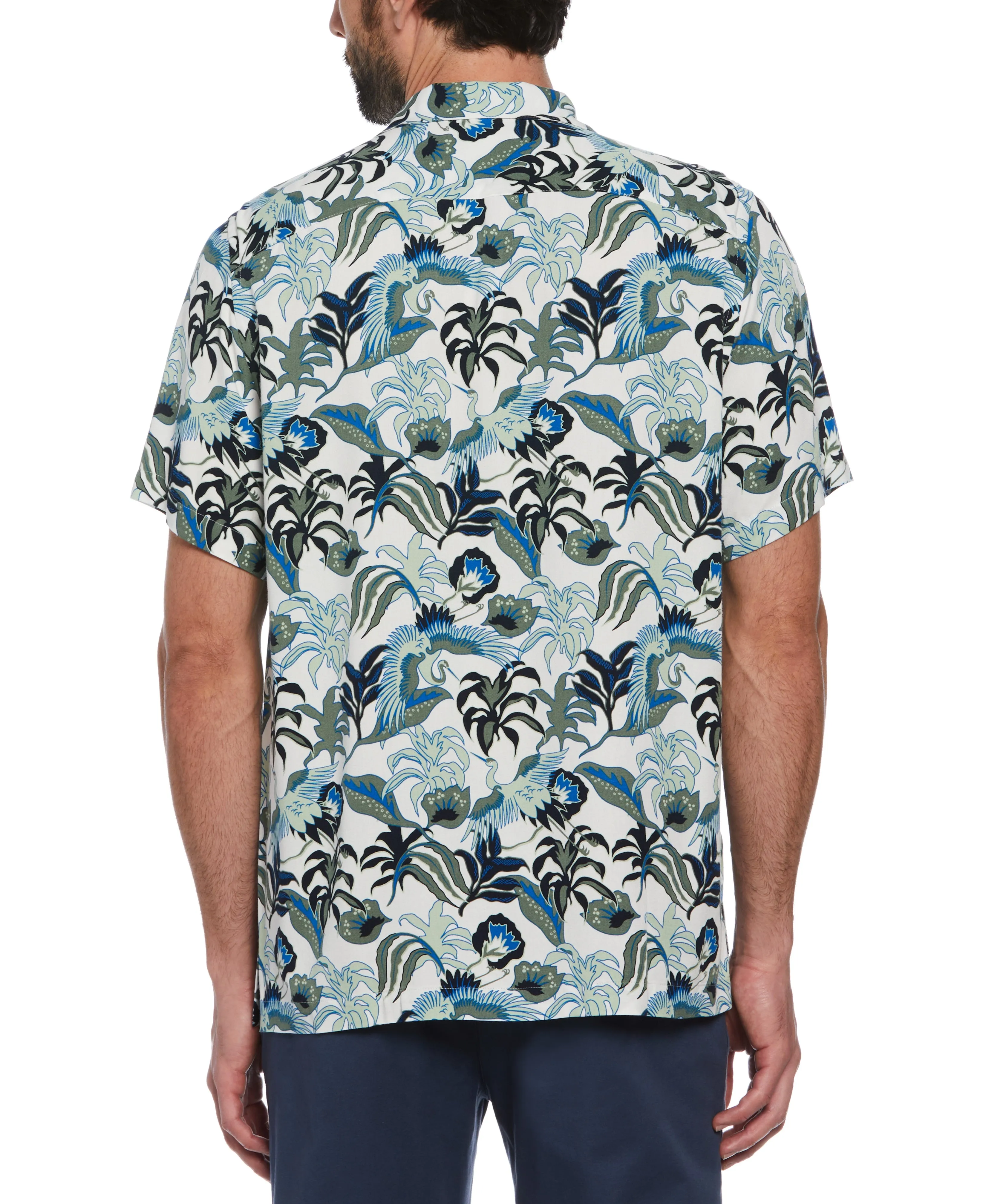 Floral Crane Print Shirt sold by Original Penguin