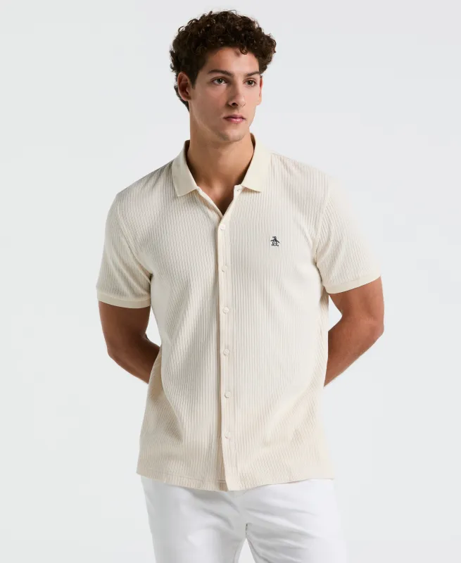 Jacquard Button-Down Polo sold by Original Penguin