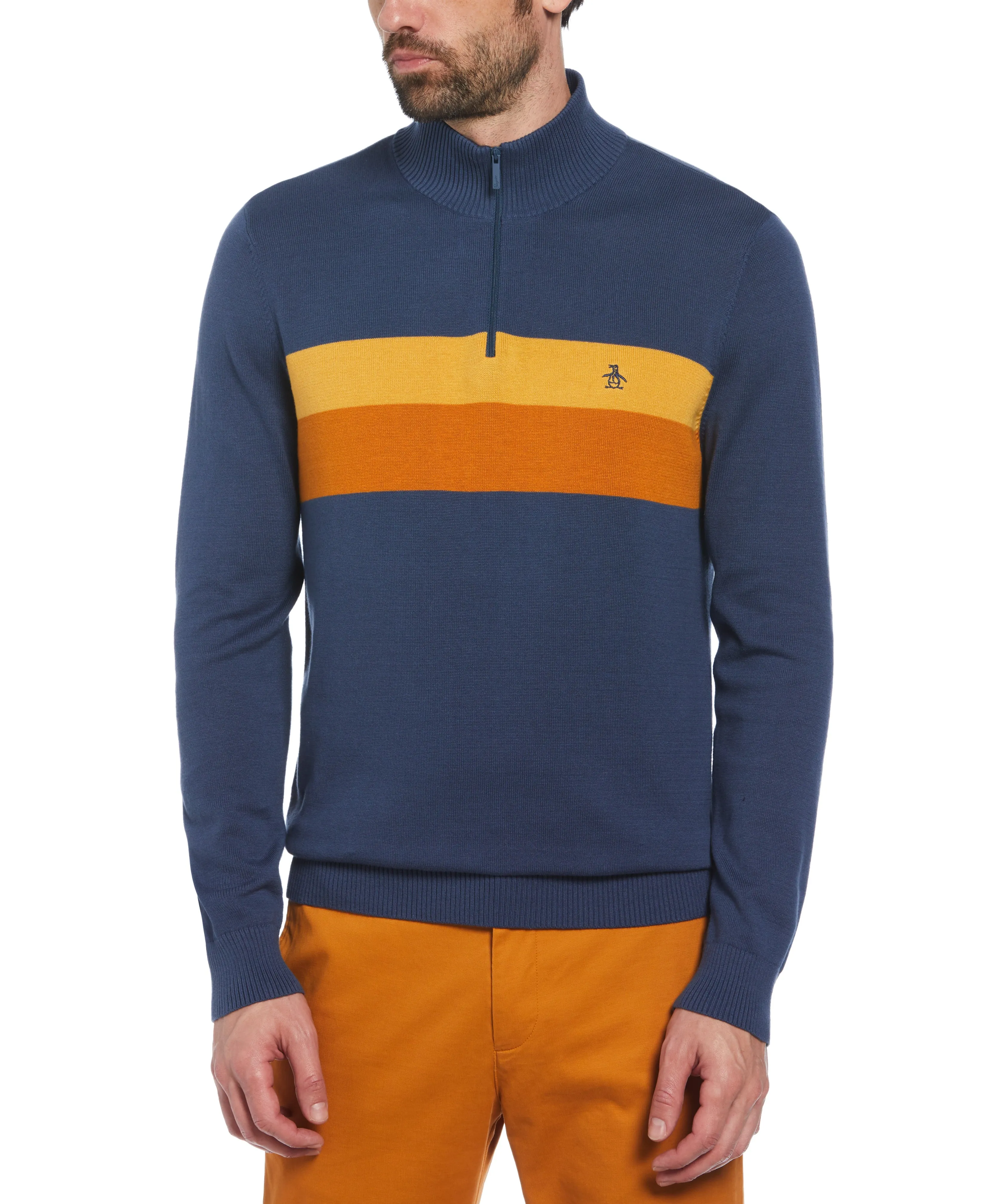 Color Block Quarter Zip Sweater sold by Original Penguin product image thumbnail 4