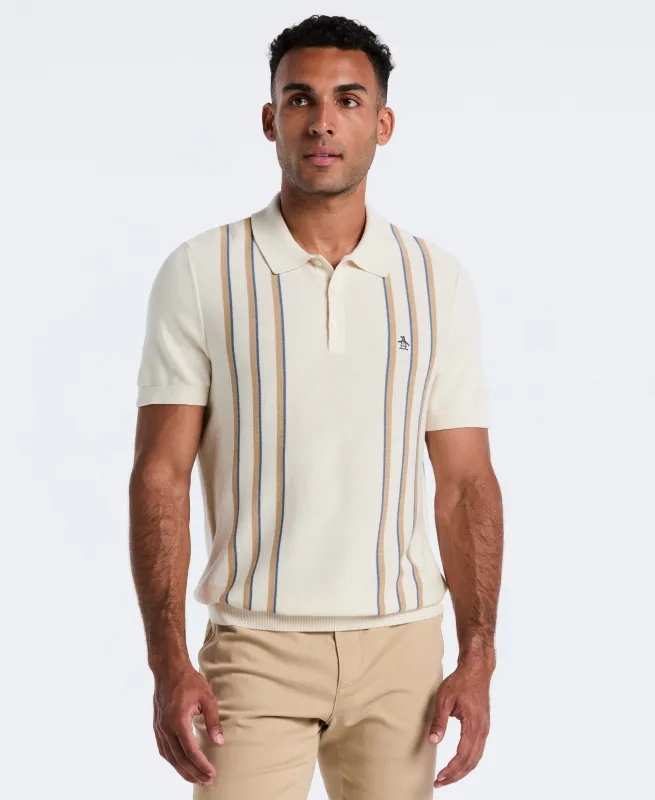 Vertical Stripe Sweater Polo sold by Original Penguin